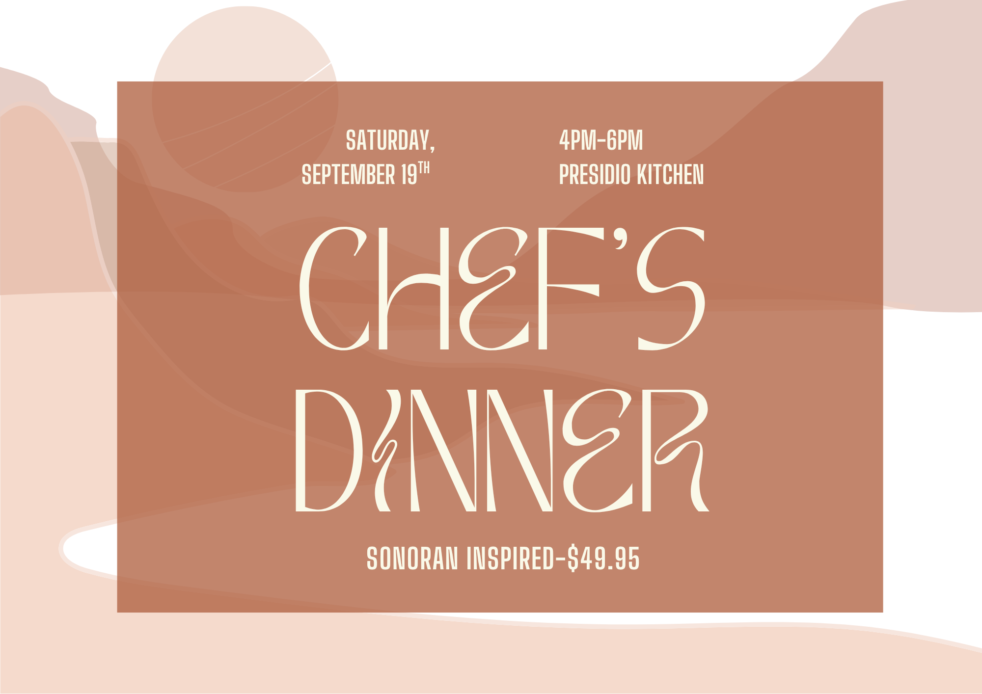 Chef's Dinner