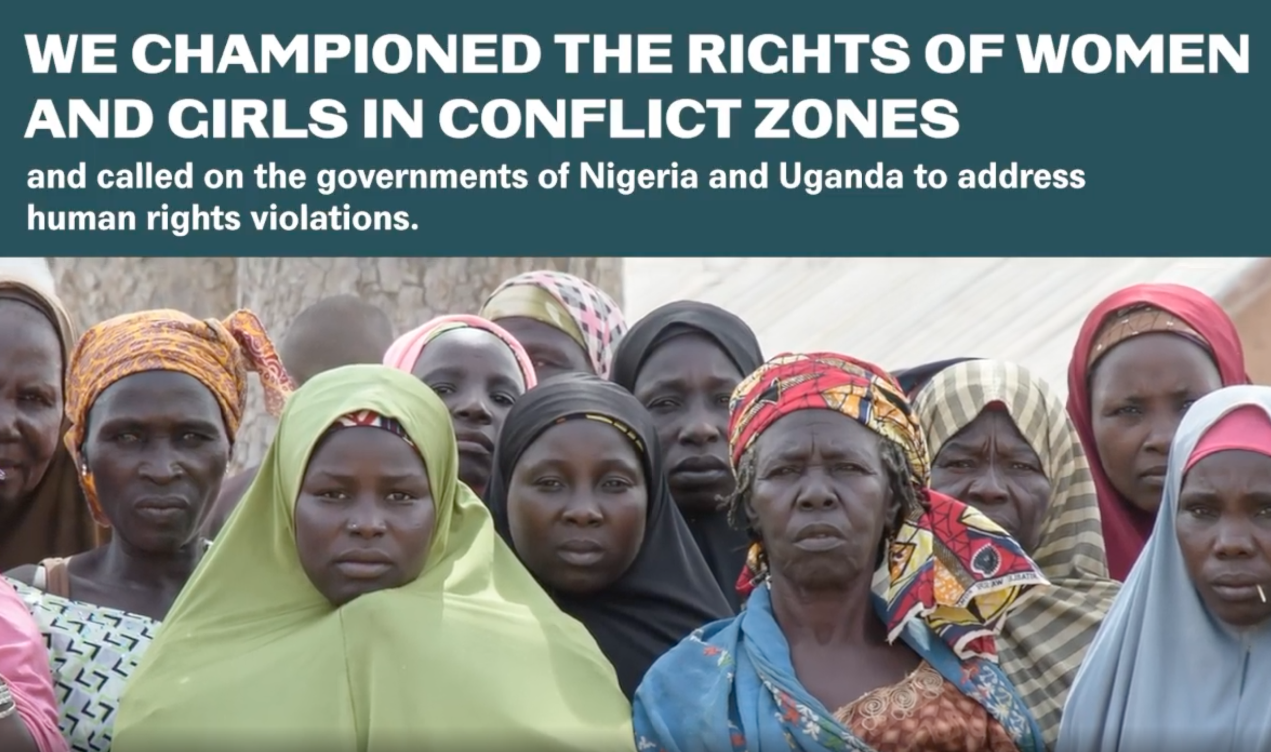 Annual report and end-of-year fundraising - Center for Reproductive Rights global campaign