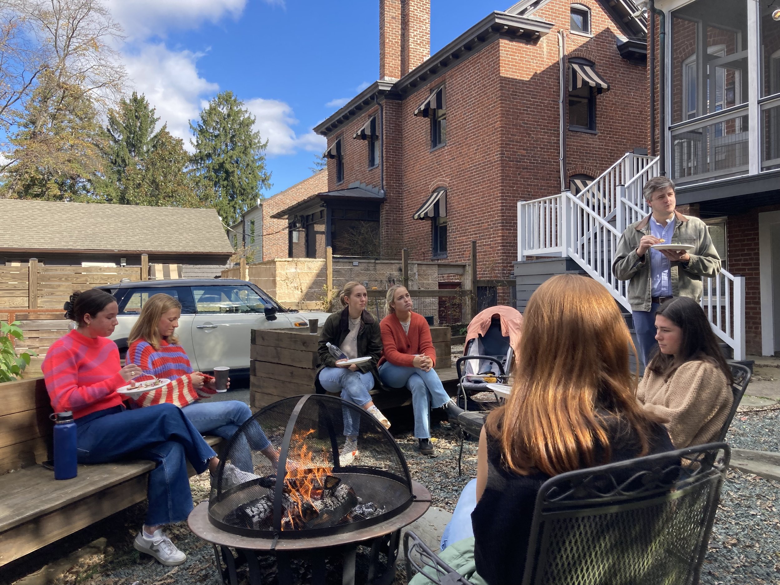 Fellows Lunch at a Parishioner's home