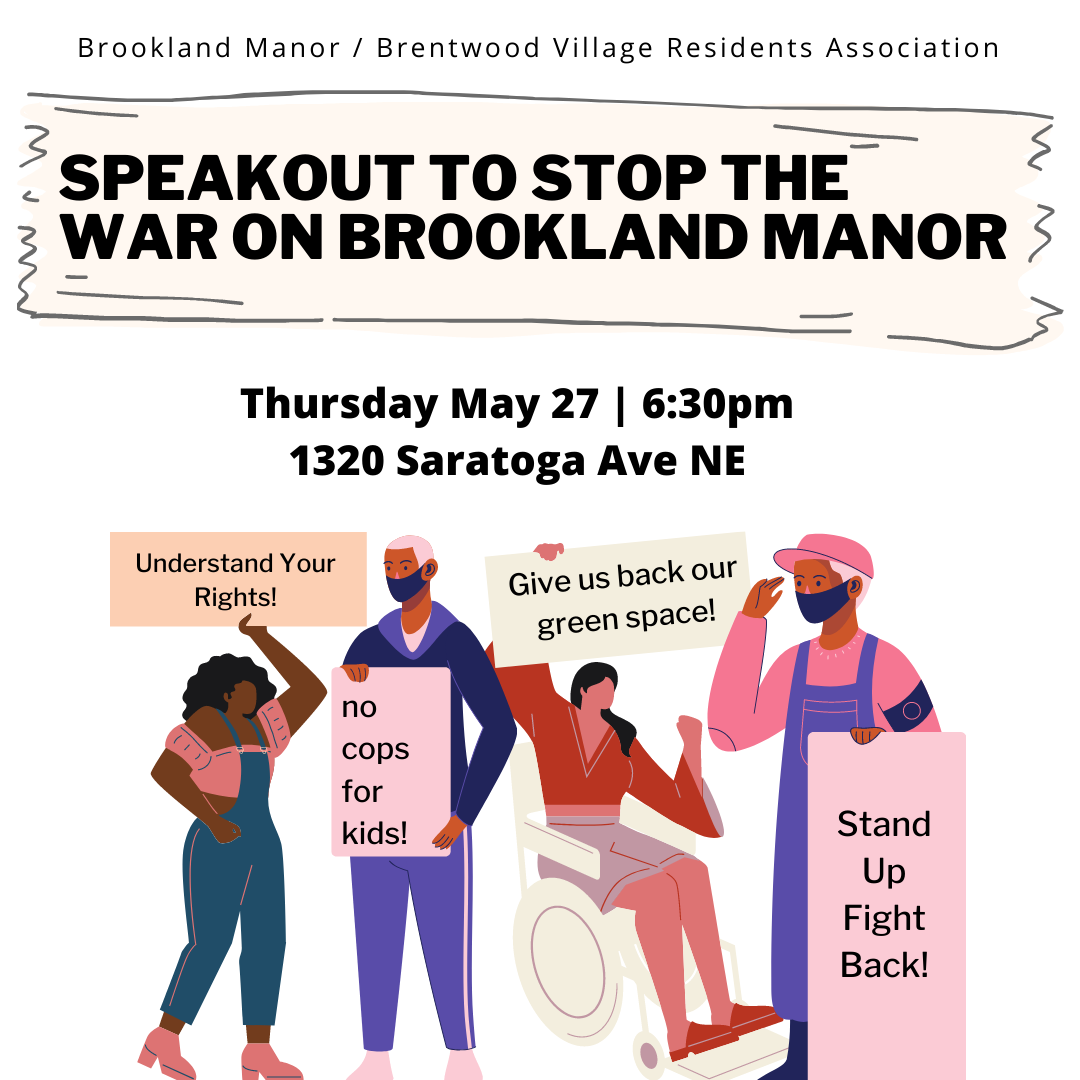 Speakout to Stop the War on Brookland Manor