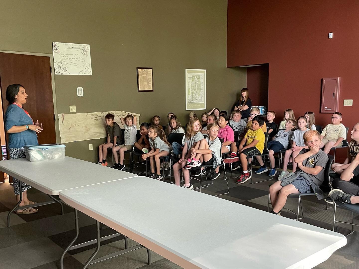 Another awesome field trip!! These students from Phil Campbell Elementary learned about the history of our area and importance of native plants. They even got to make seed bombs to bring back with them!