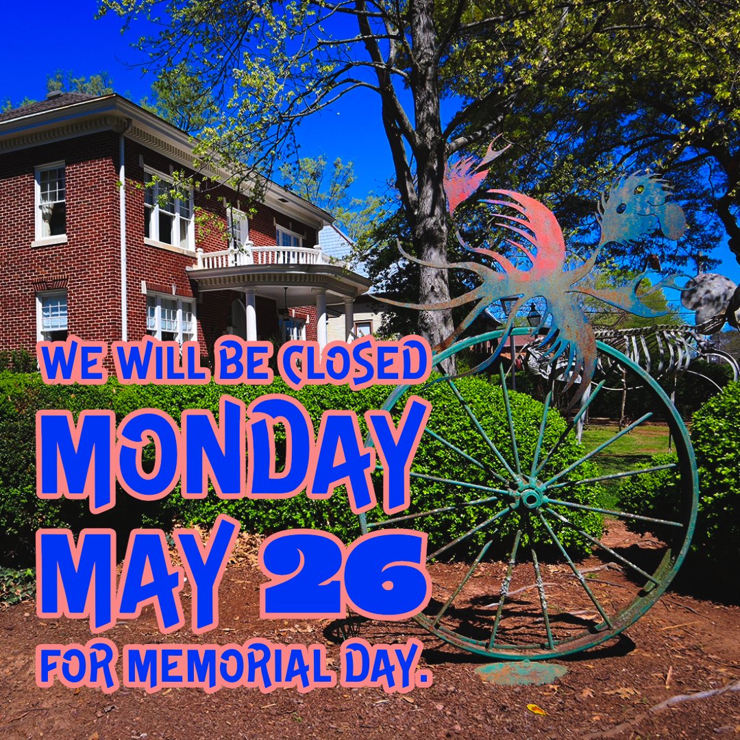 Closed for Memorial Day