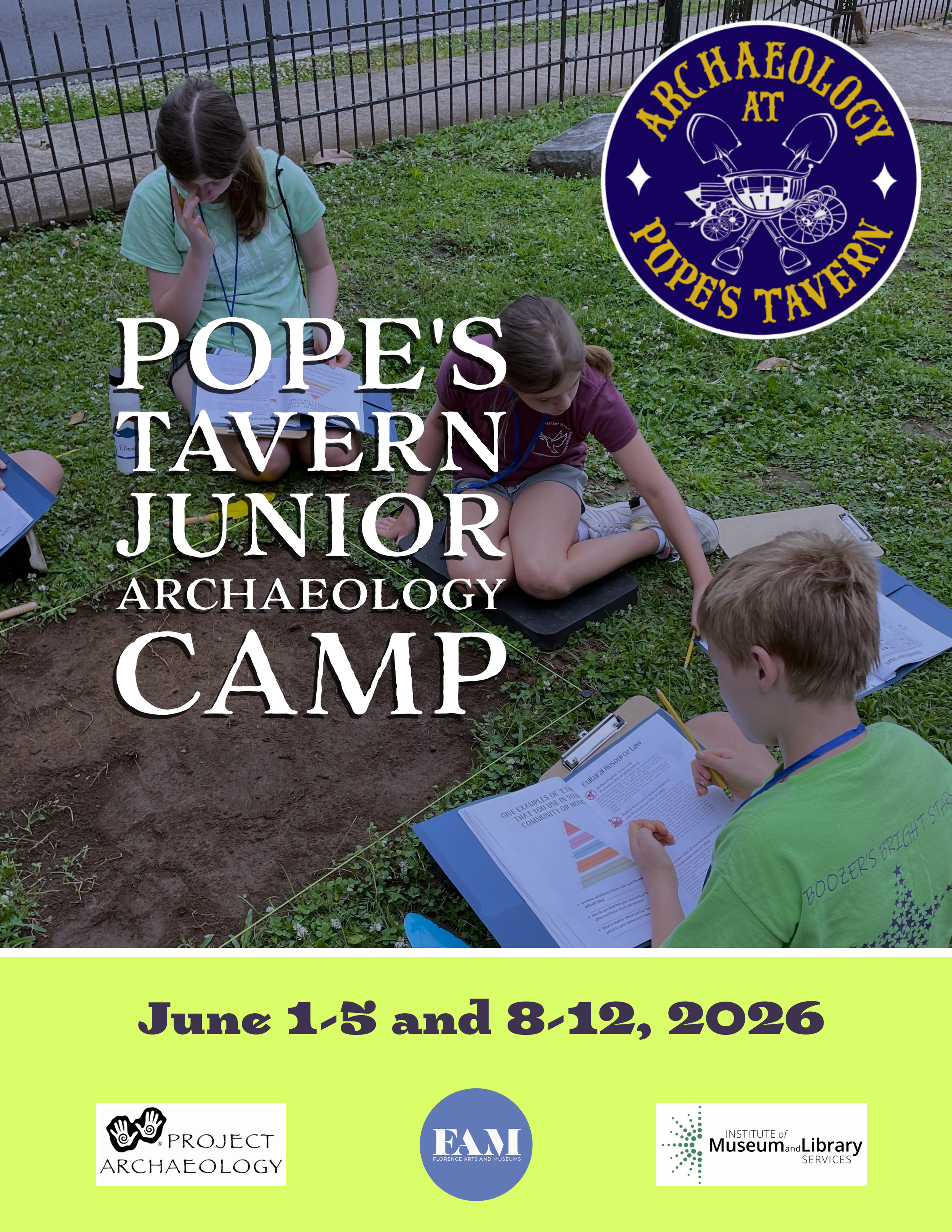 Jr. Archeology Camp First Week