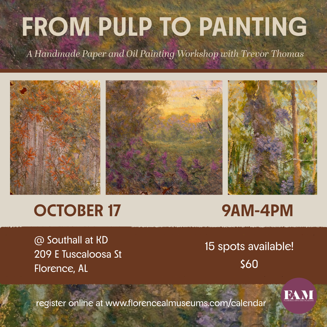 From Pulp to Painting: Handmade Paper and Oil Painting Class