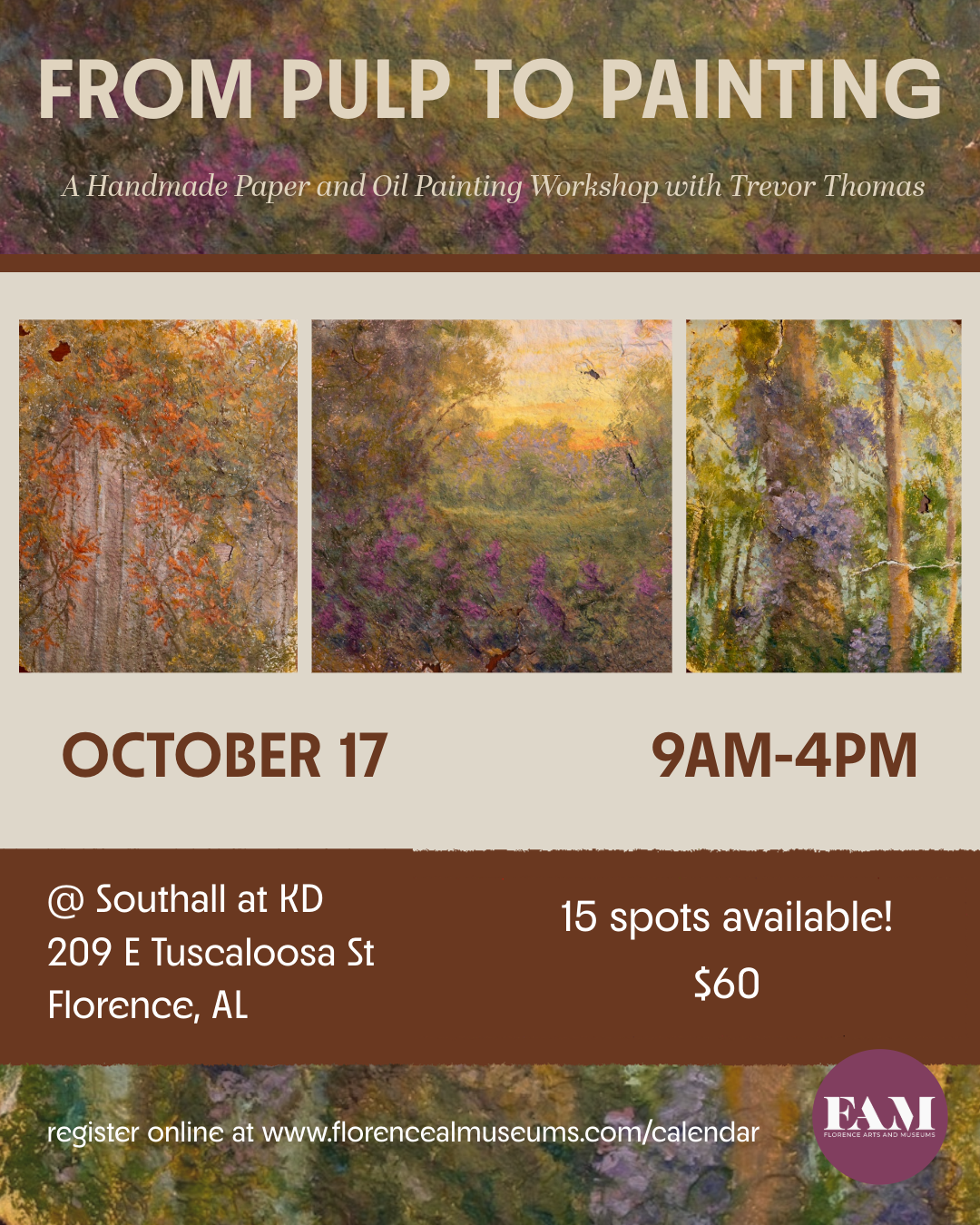 From Pulp to Painting Workshop