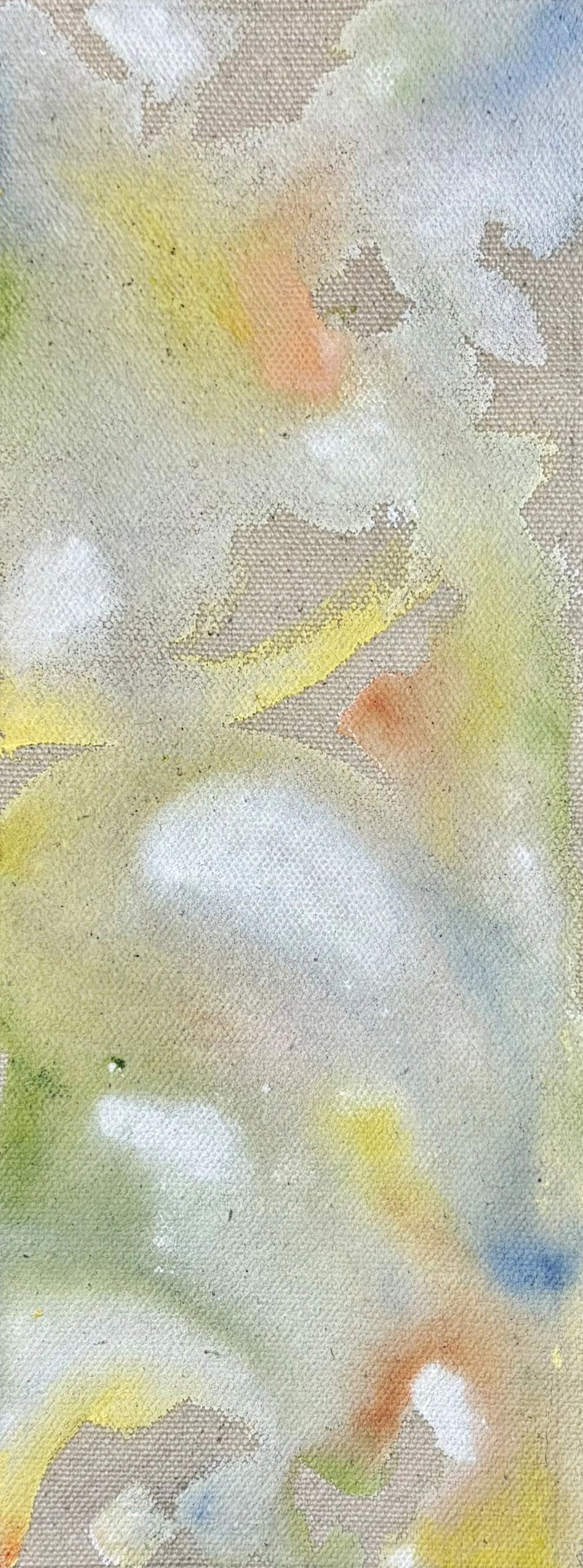 Moments 2. Acrylic on Recycled Raw Canvas. Summer 2025