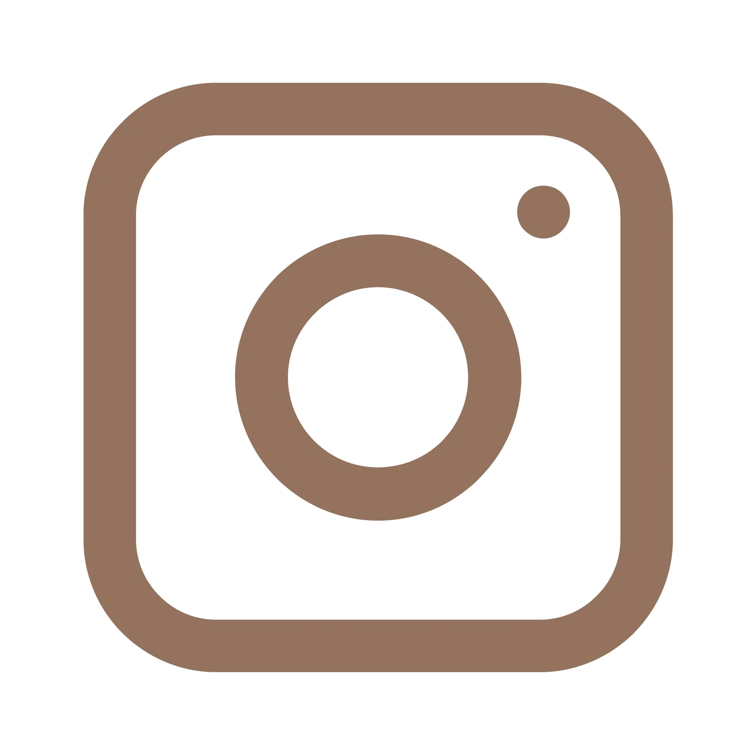 Logo d'Instagram en couleurs marron