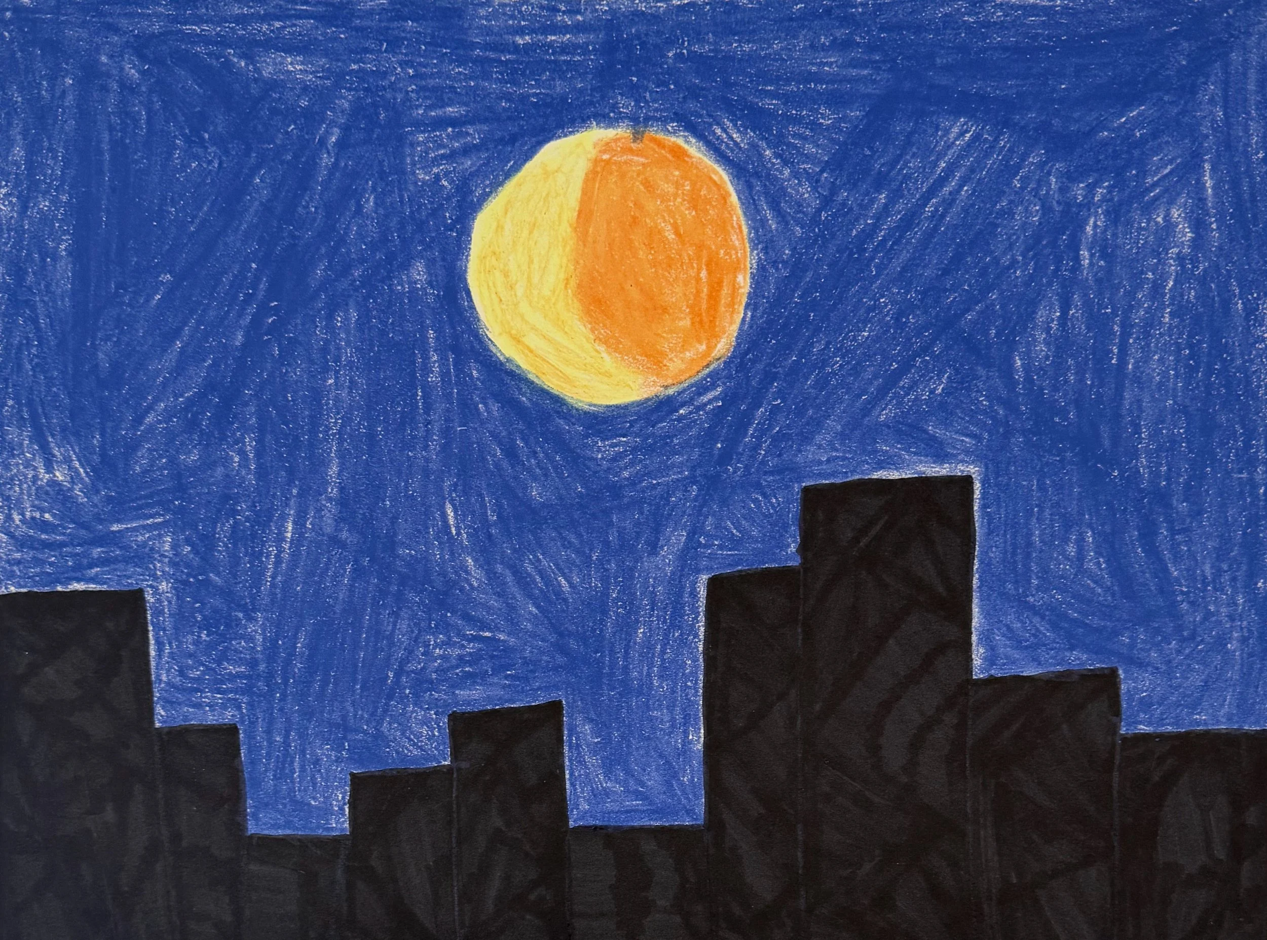 Ava Harrington, 5th, Skyline, Mixed Media