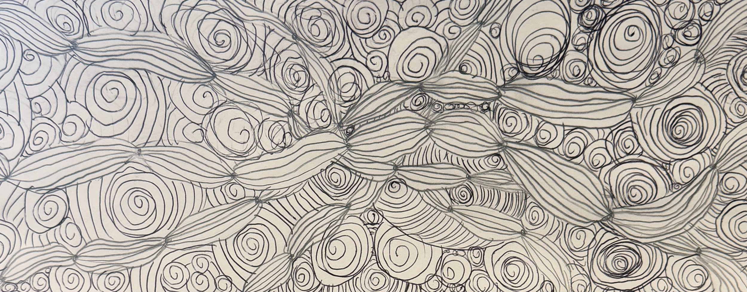 Emilee Hart, 5th, Undulating Lines, Pen