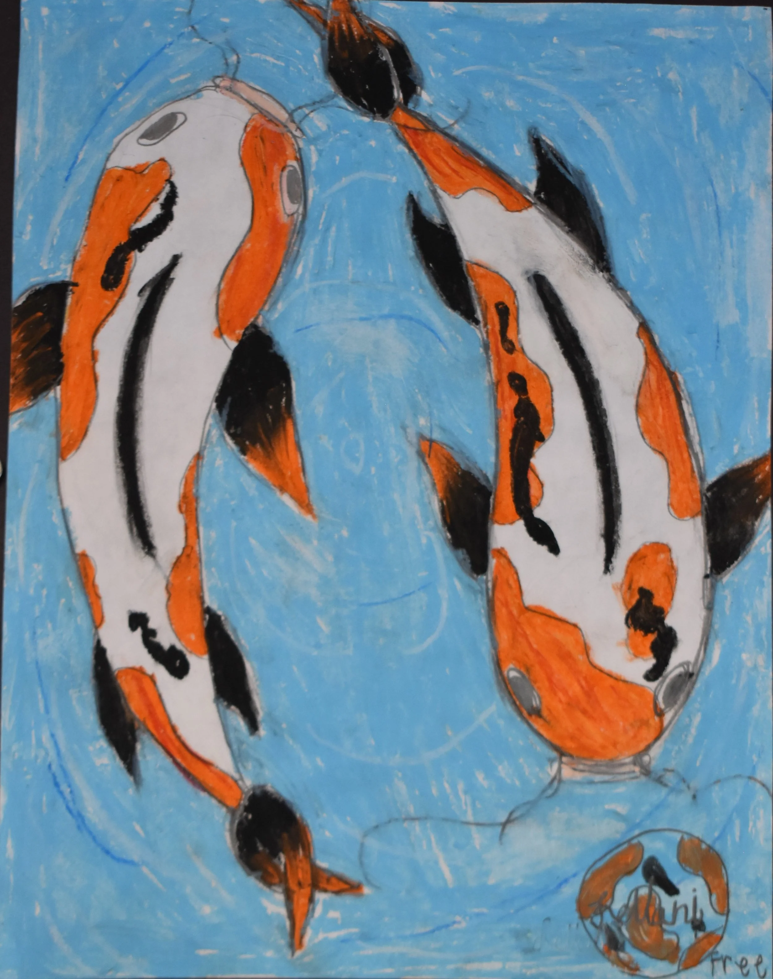 Leilani Chavarin- Free, 6th Grade, Oil Pastel