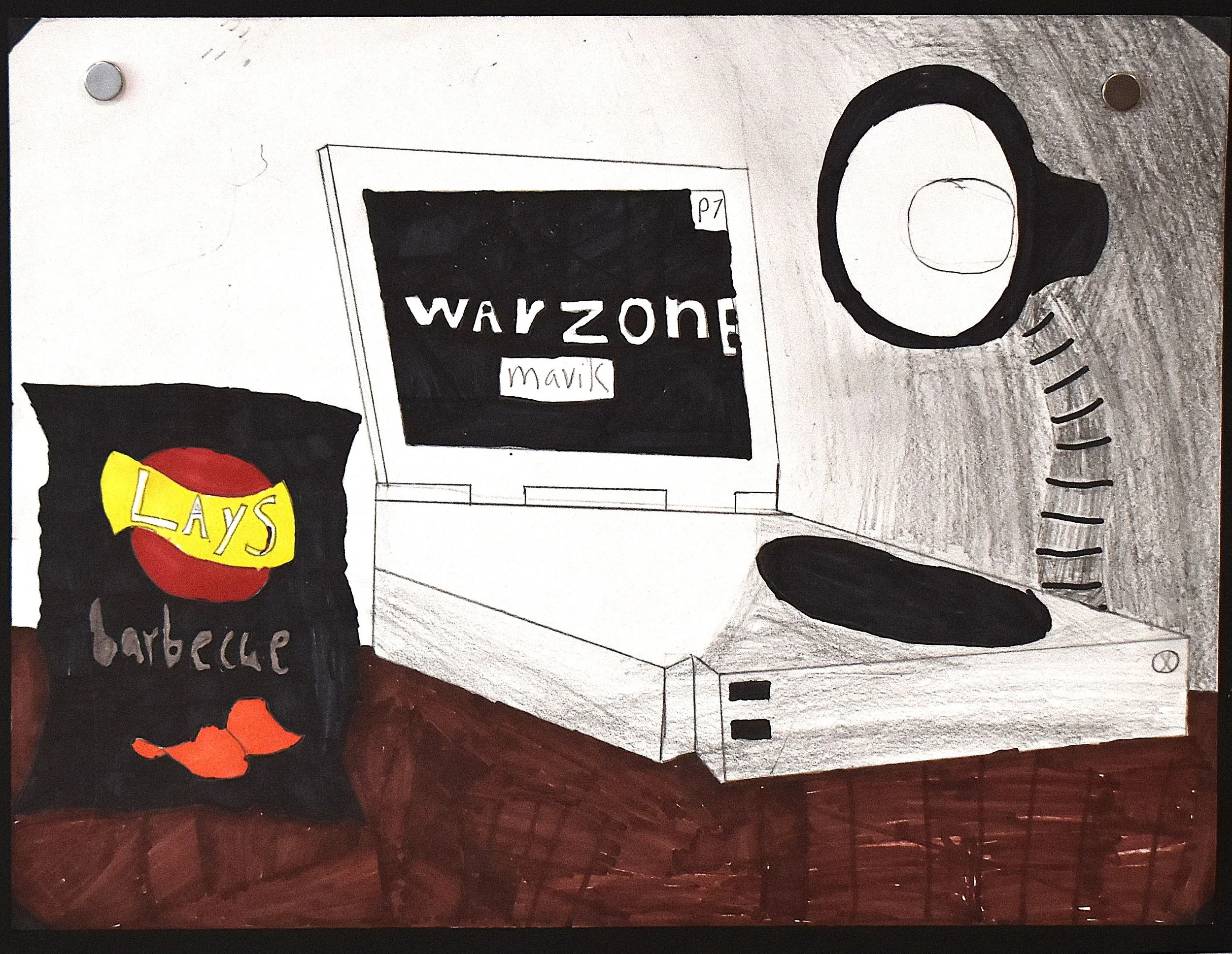 Bradley Bolt- Untitled, 7th Grade, Marker and Pencil 