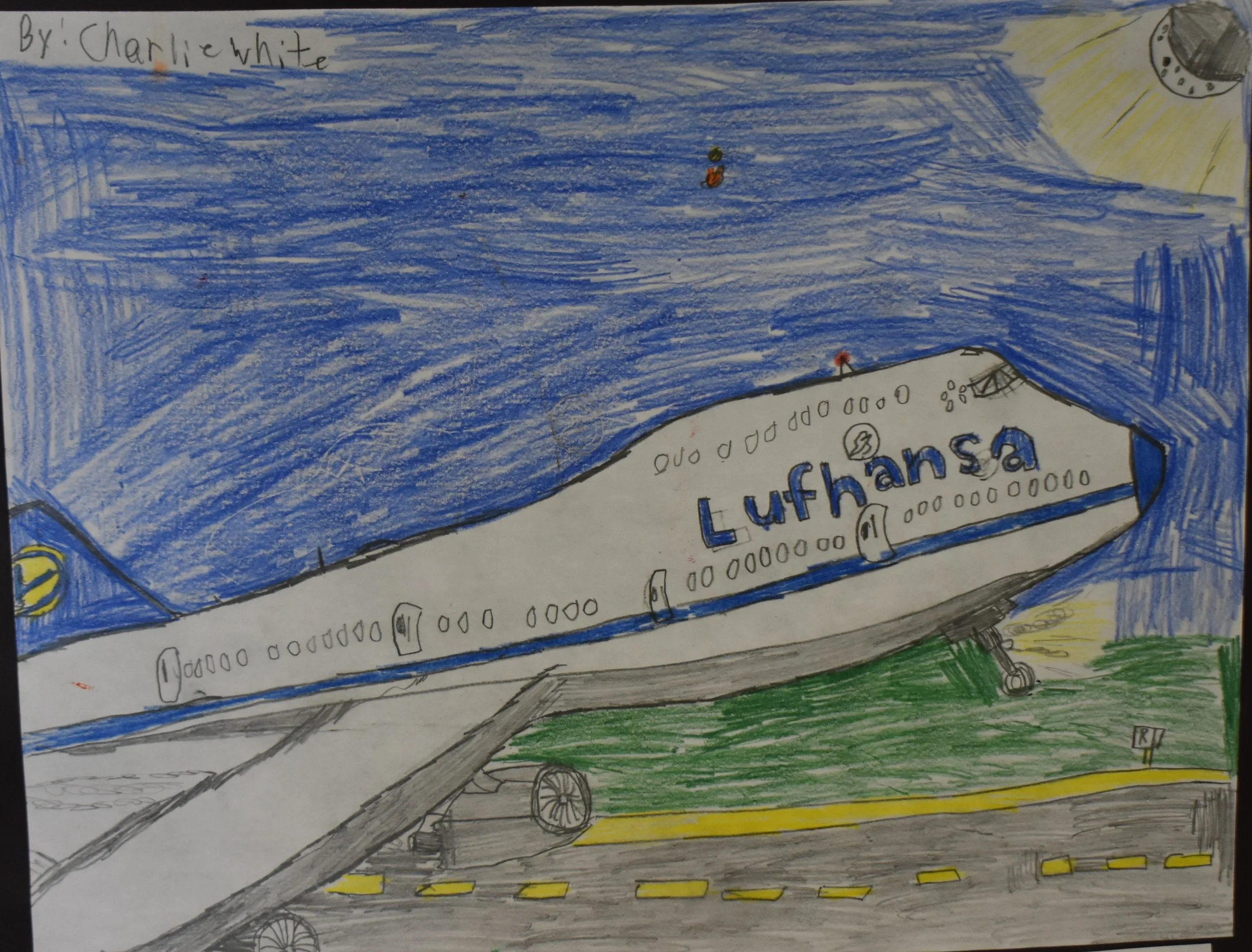 Charlie White - 747-8, 8th Grade, Colored Pencils 
