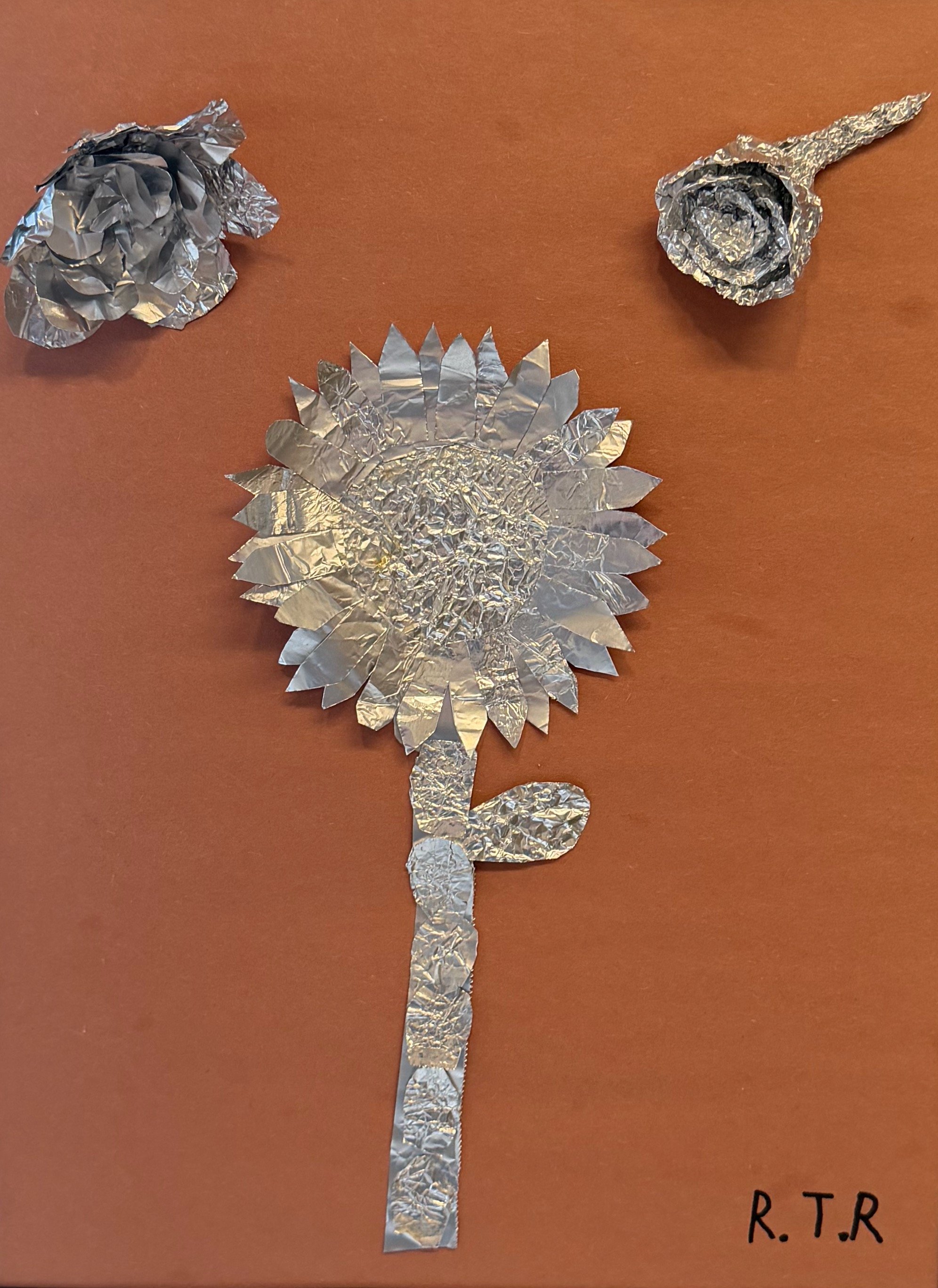 Ryston Rasche, 7th, Foil Flowers, Aluminum Foil