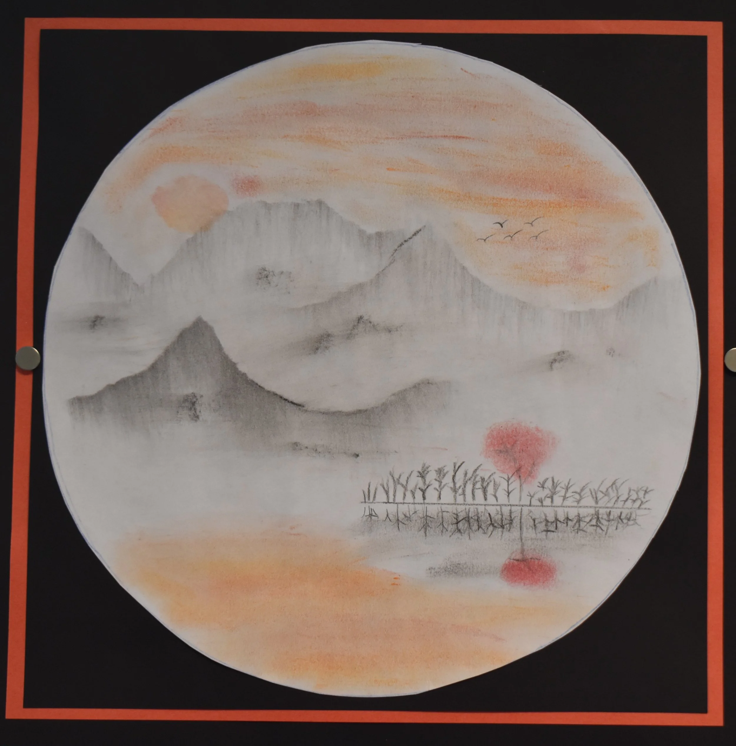 Kengchy Vang- Chalk Landscape, 7th Grade, Chalk Pastels