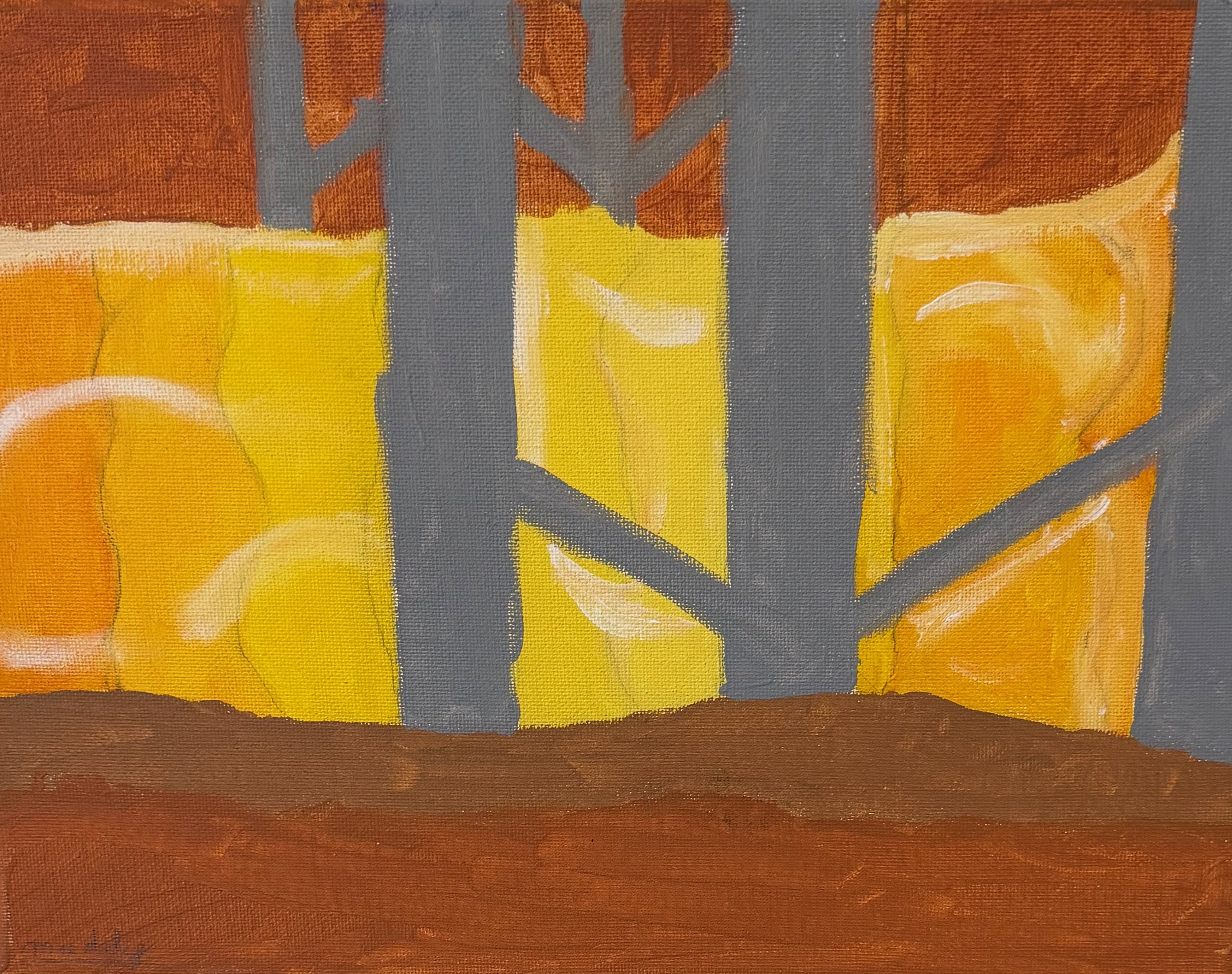 Maddy Morris, 8th, Autumn Forest, Acrylic Paint