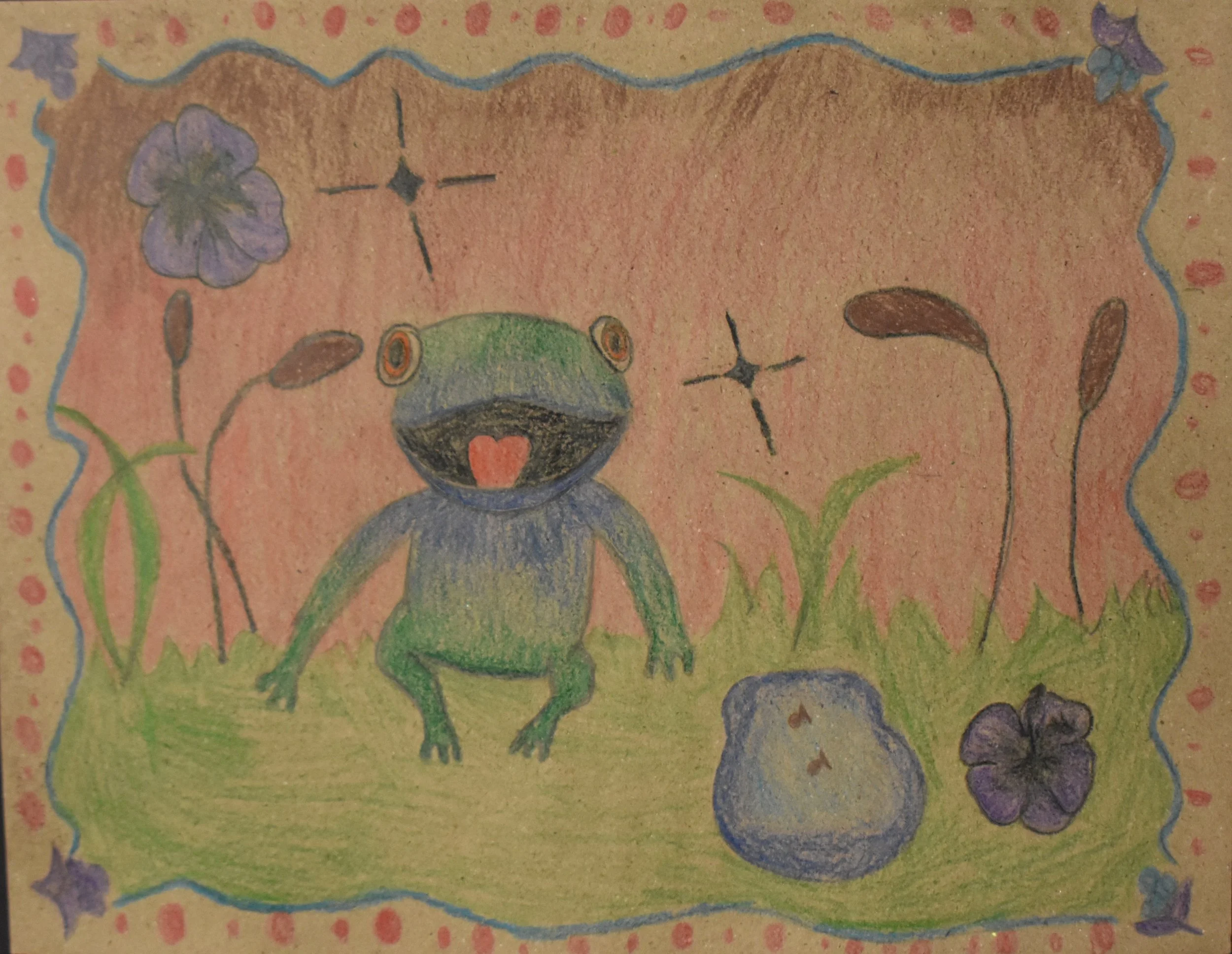 Berlynn Matthews- Sir Ribbirtson the 3rd, 8th Grade, Colored Pencil 