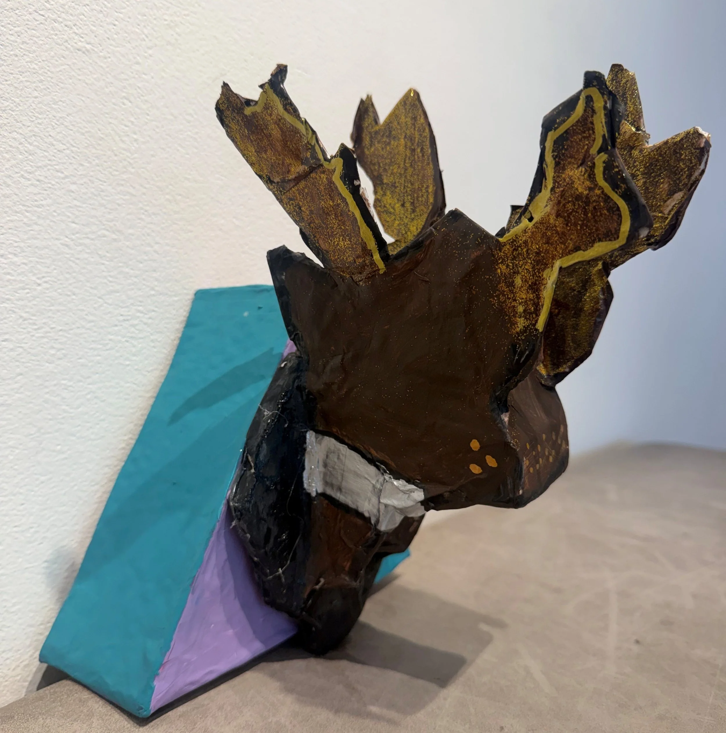 Harmony McCombs- Huntress, 6th Grade, Paper Mache and Paint