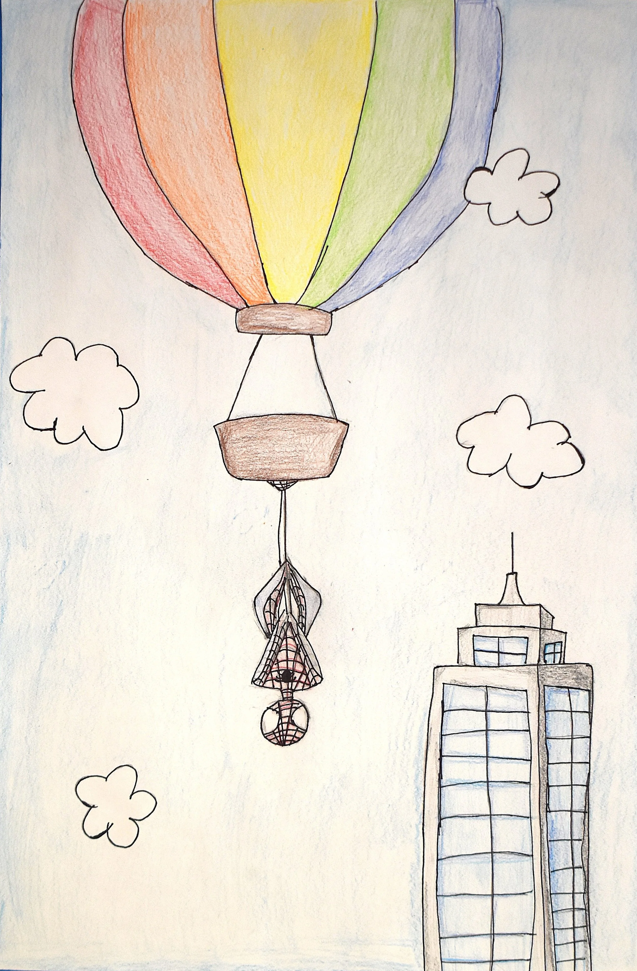 Elle Thompson- Untitled, 8th Grade, Colored Pencil and Pen