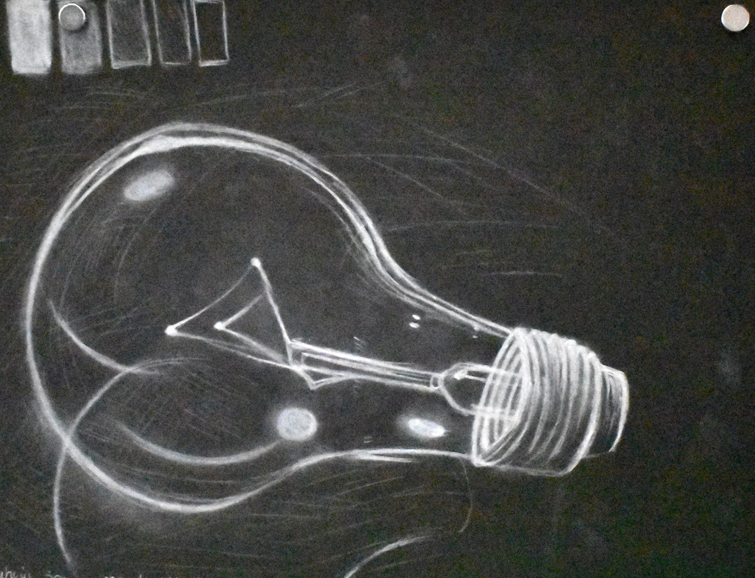Rahvin Snow, 11th Grade, Light Bulb, Charcoal