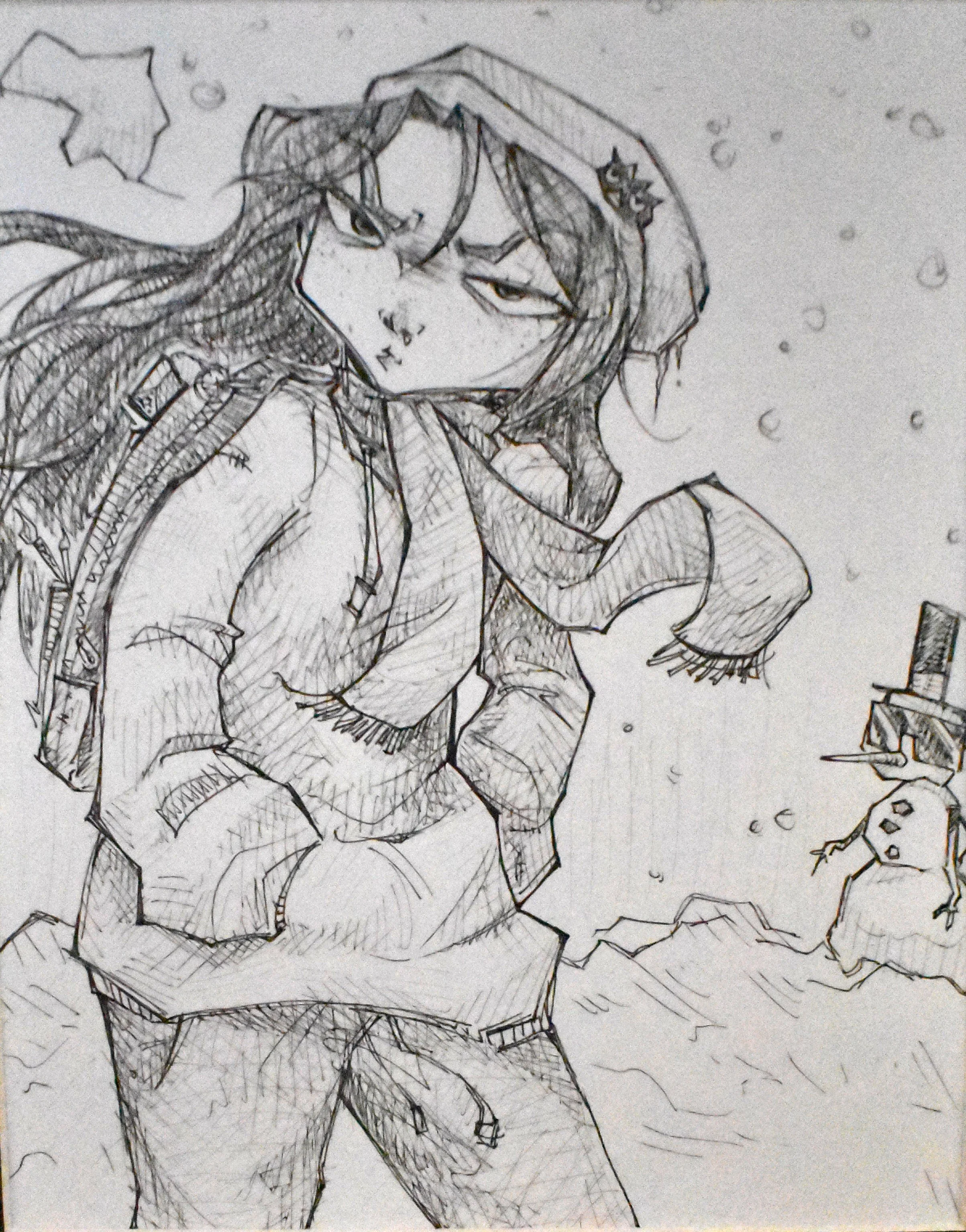 Skyela Cooper, 12th Grade, Untitled, Pen and Paper
