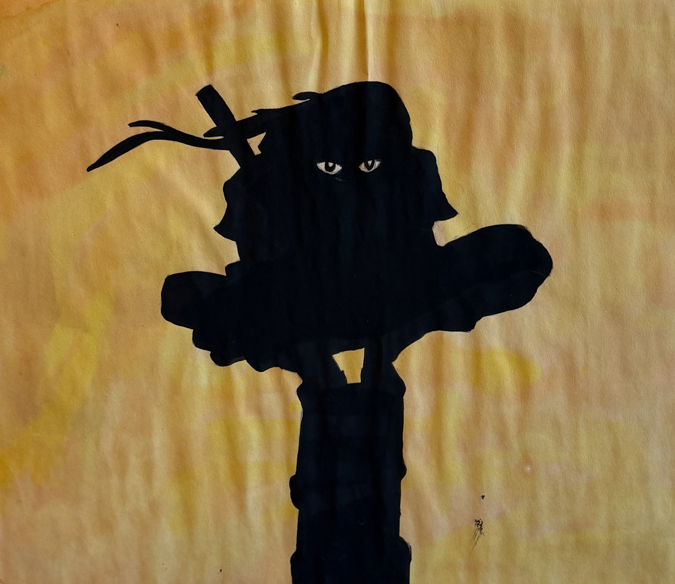 Mateo Garrido Alberto, 6th, Silhouette Painting, Watercolor and Tempera Paint