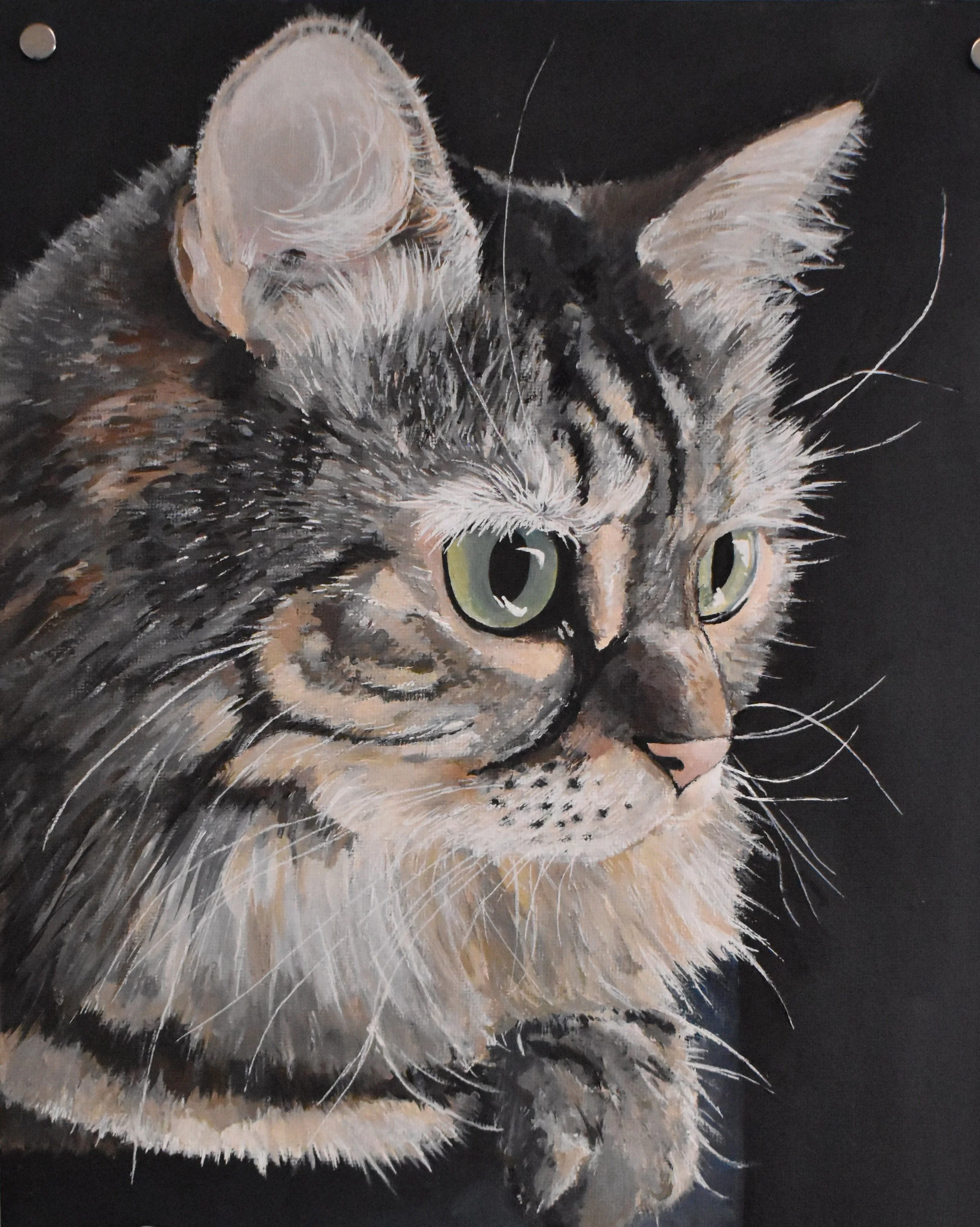 Kaitlyn Tate, 12th Grade, Pet Portrait, Oil Paint