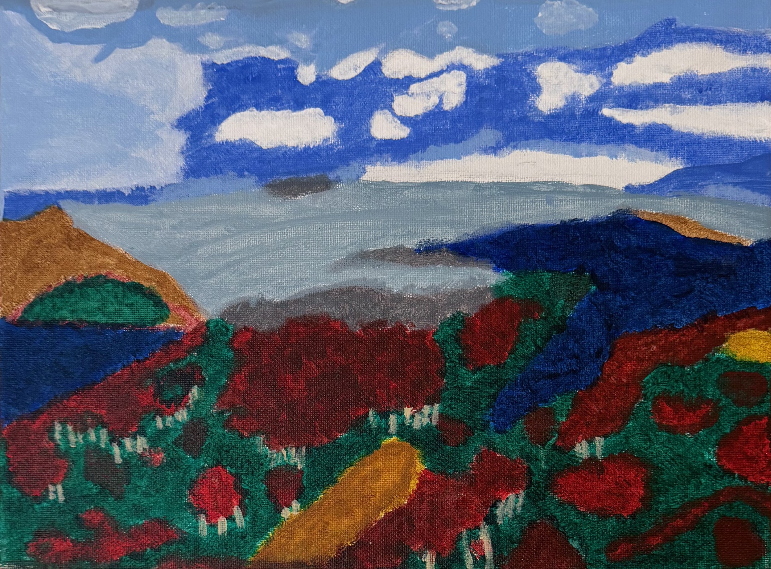Darcy Drexler, 9th, Landscape, Acrylic Paint