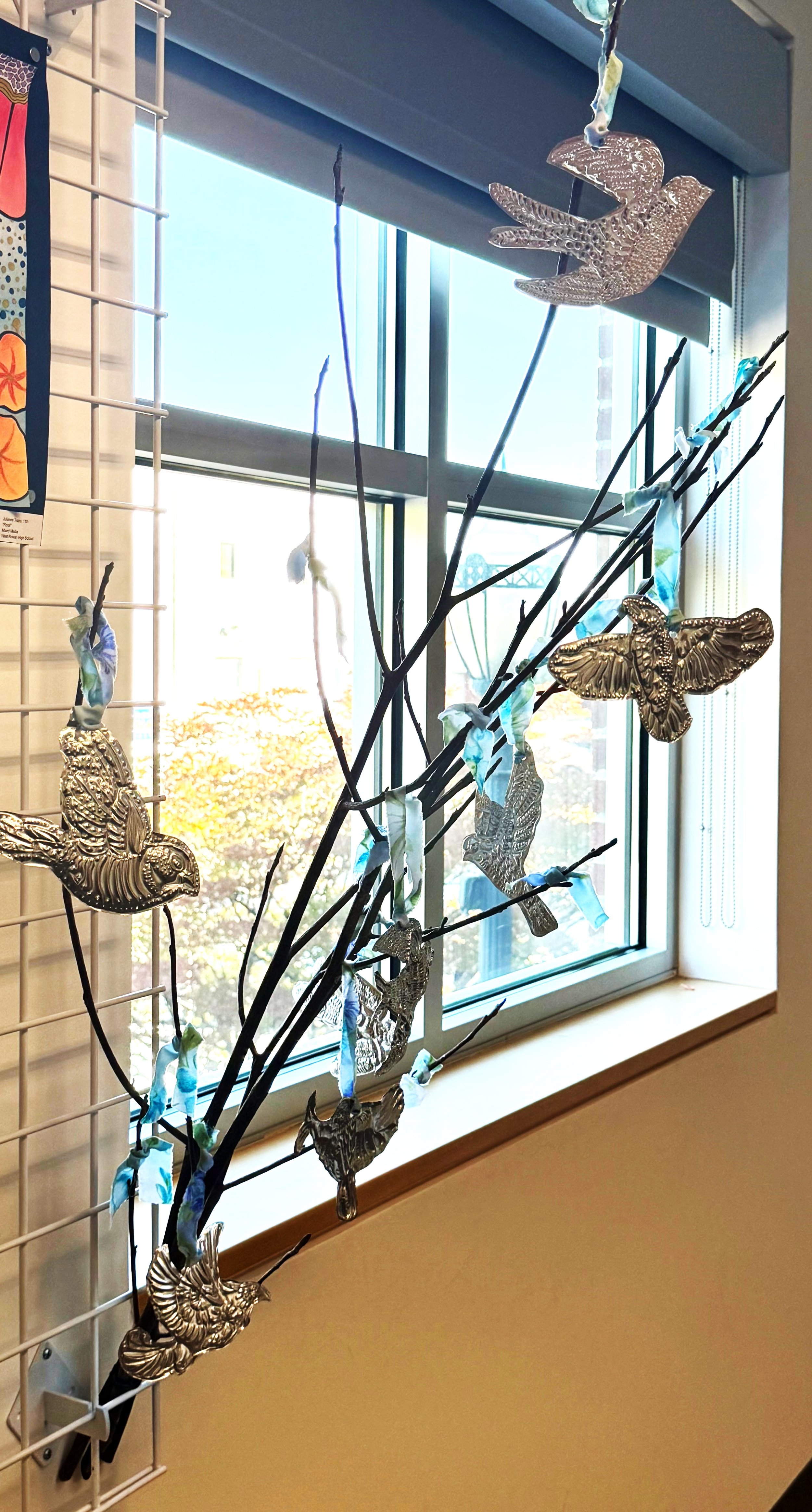 WRHS Folk Art Class, Bird Mobile, Mixed Media
