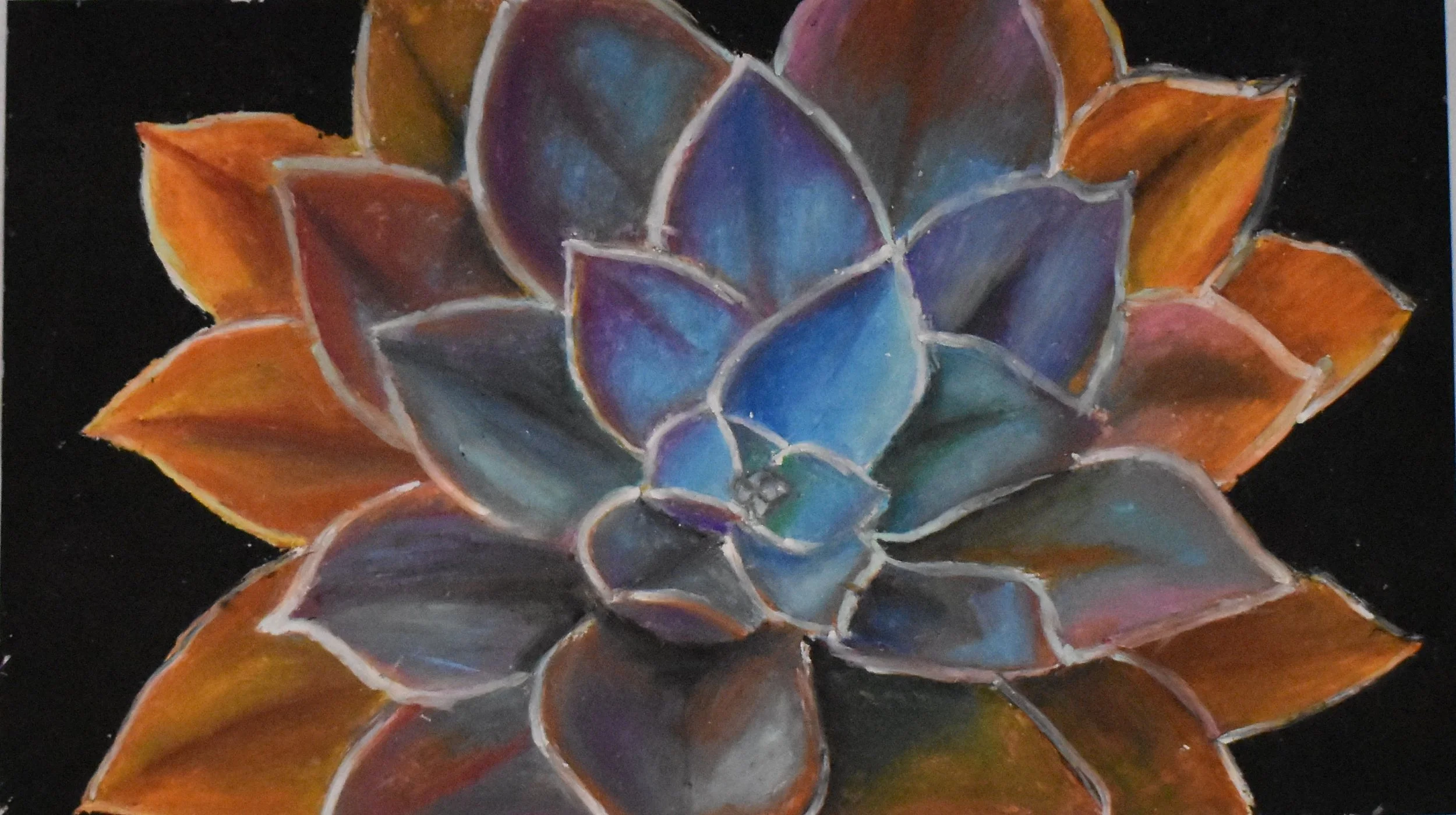 Addison Norris, 11th Grade, Untitled, Oil Pastels