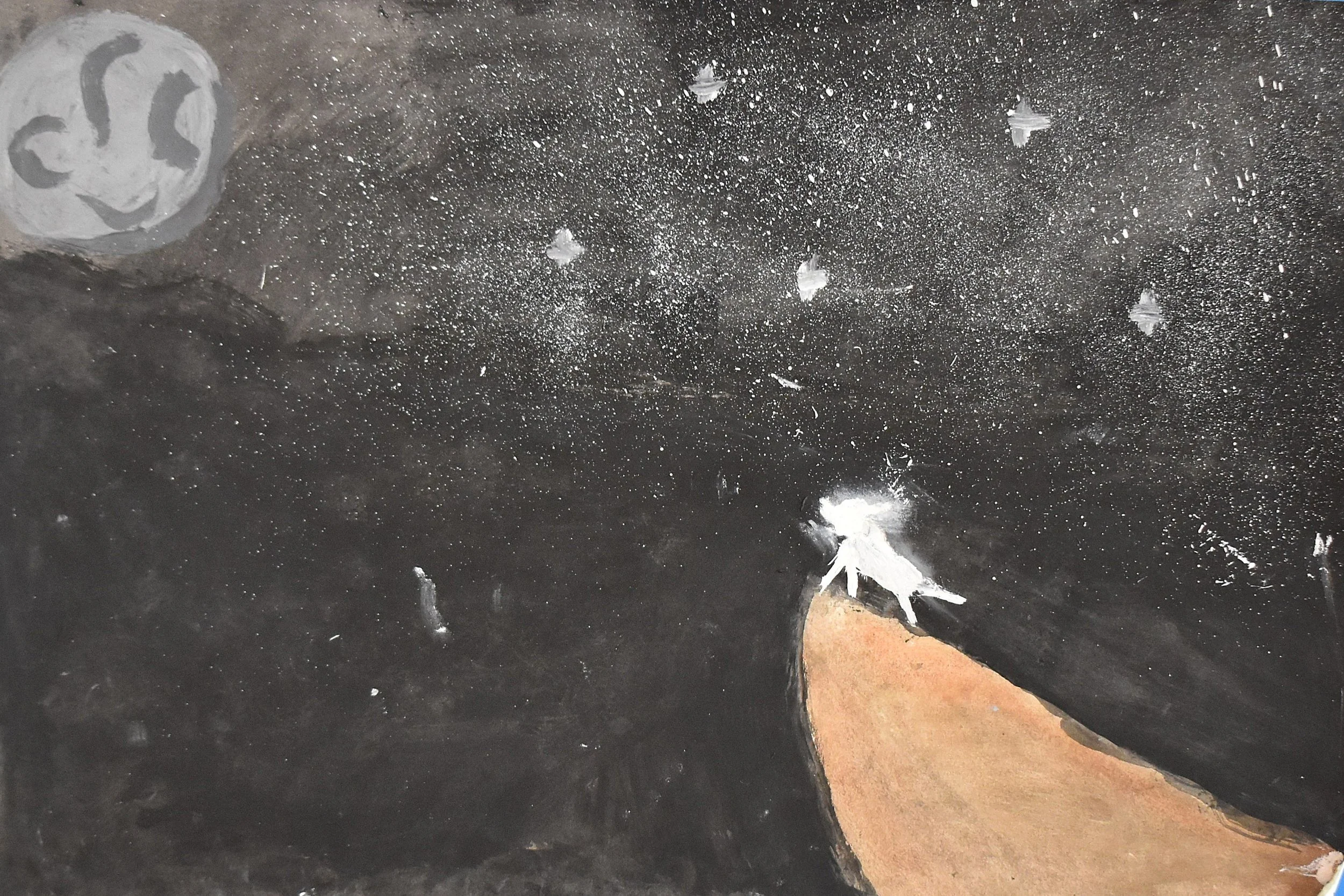 Jorge Eliserio Nunez-  Untitled, 7th Grade, Acrylic Paint