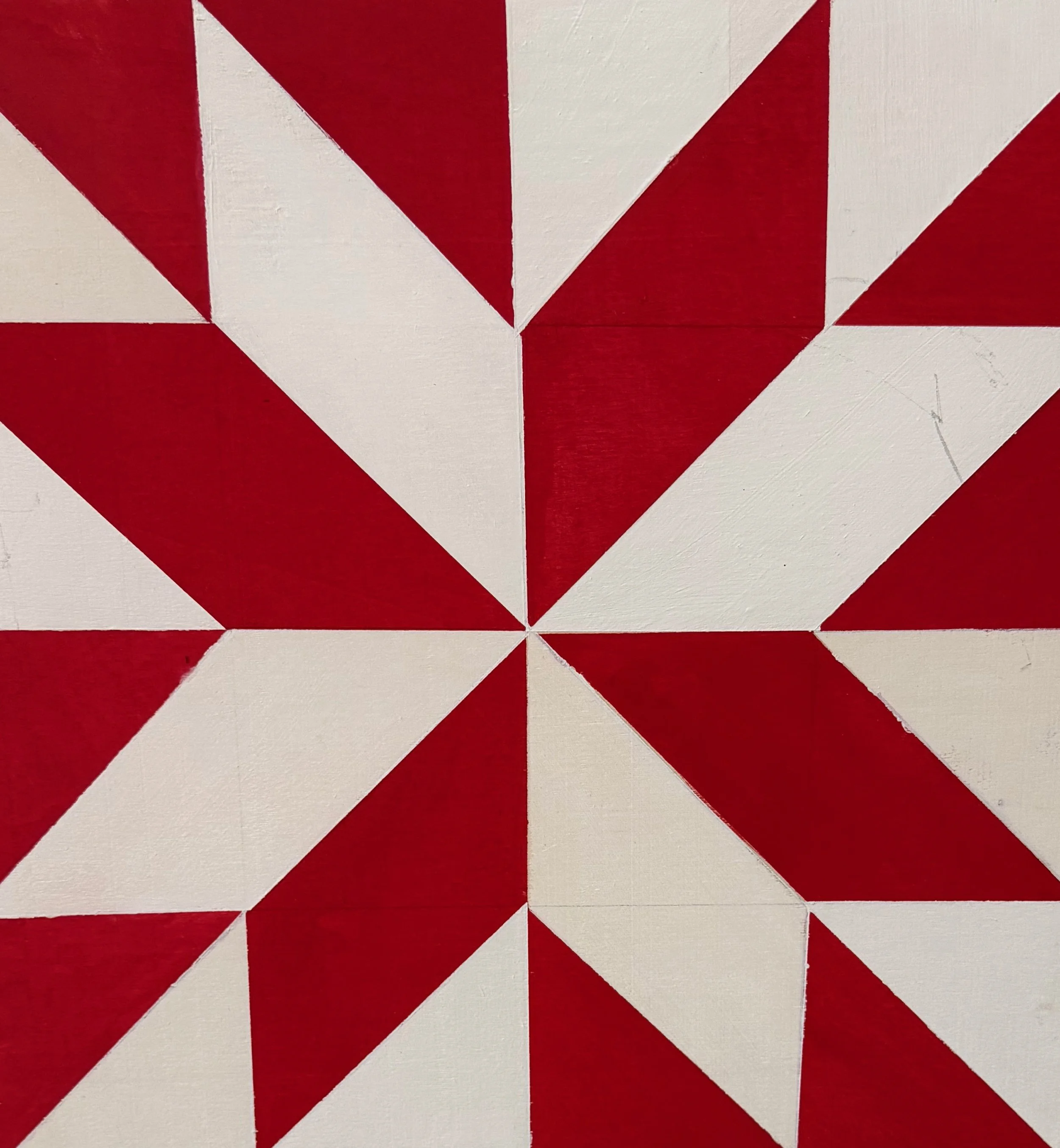 Danny Medina, 9th, Barn Quilt, Acrylic on Wood Panel