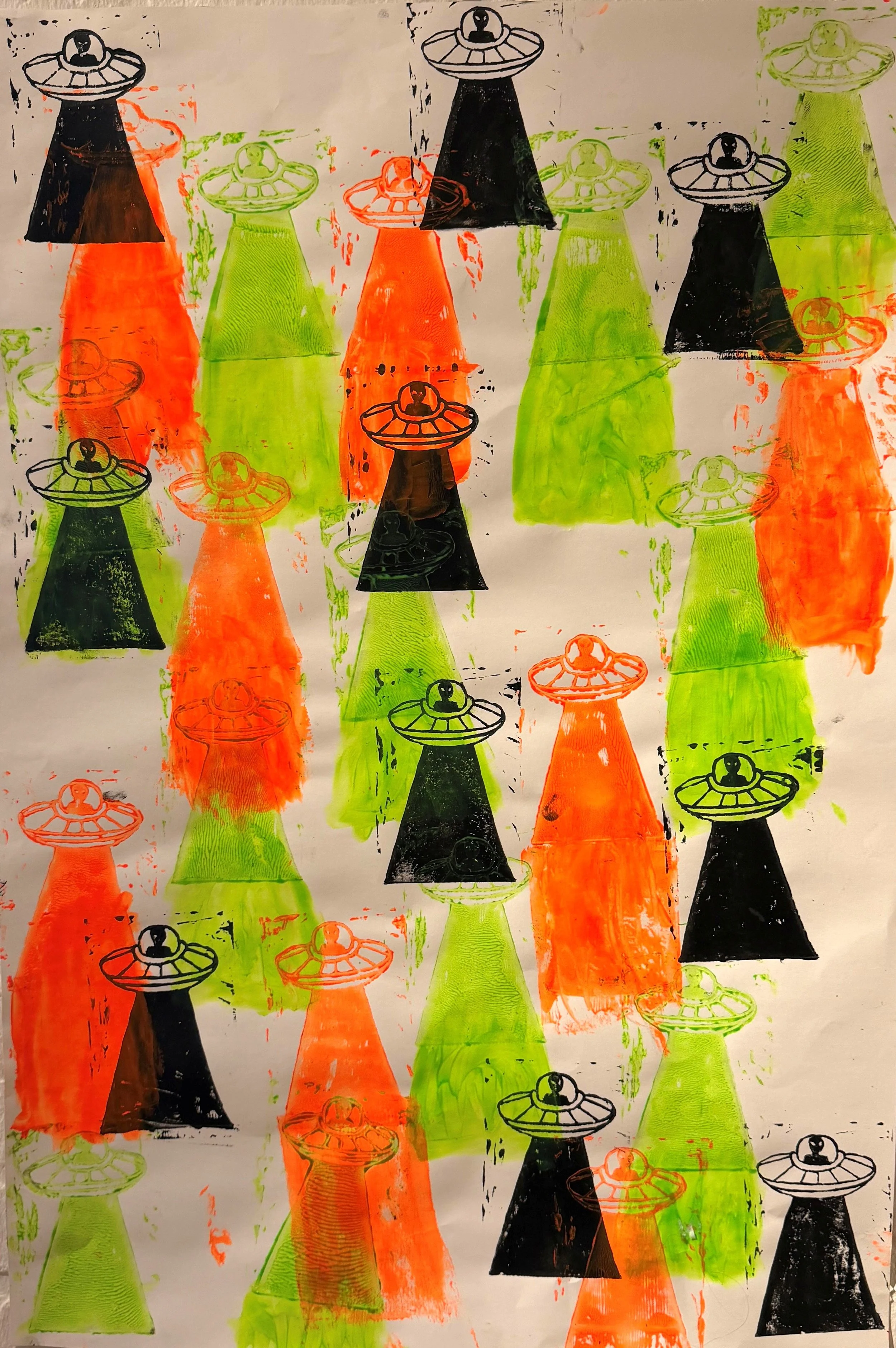 Gracelyn Hunter, 9th Grade, Alien Attack, Block Ink