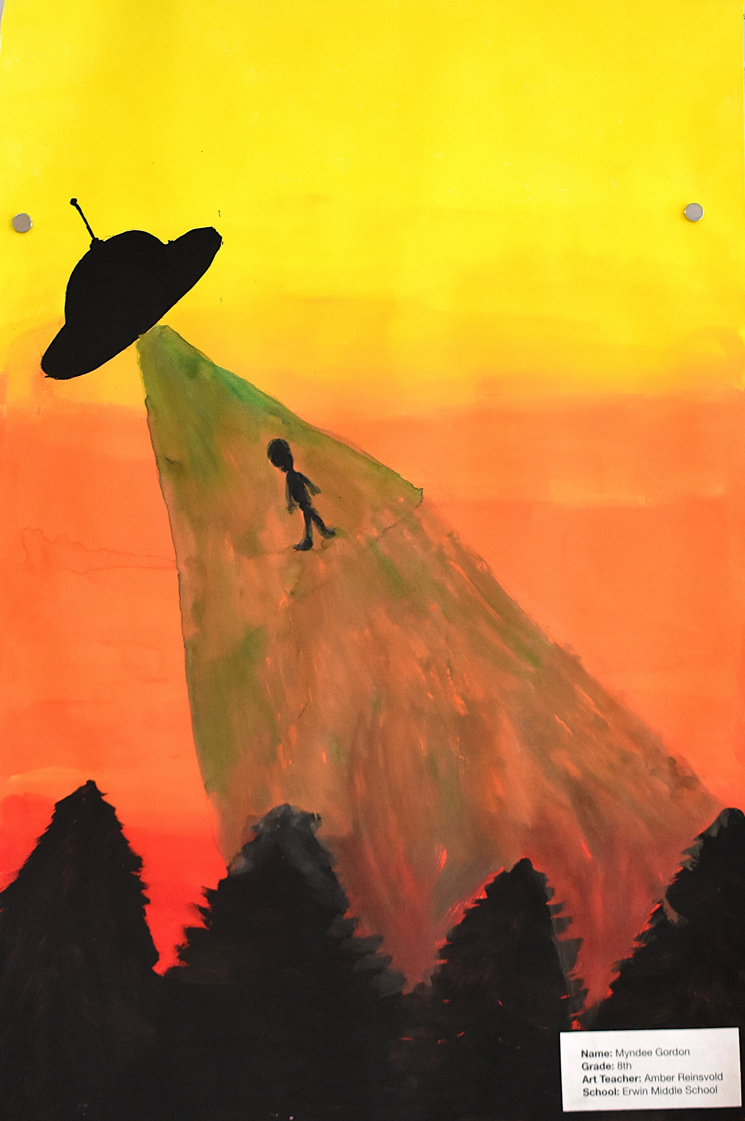 Myndee Gordon- Untitled, 8th Grade, Acrylic Paint 
