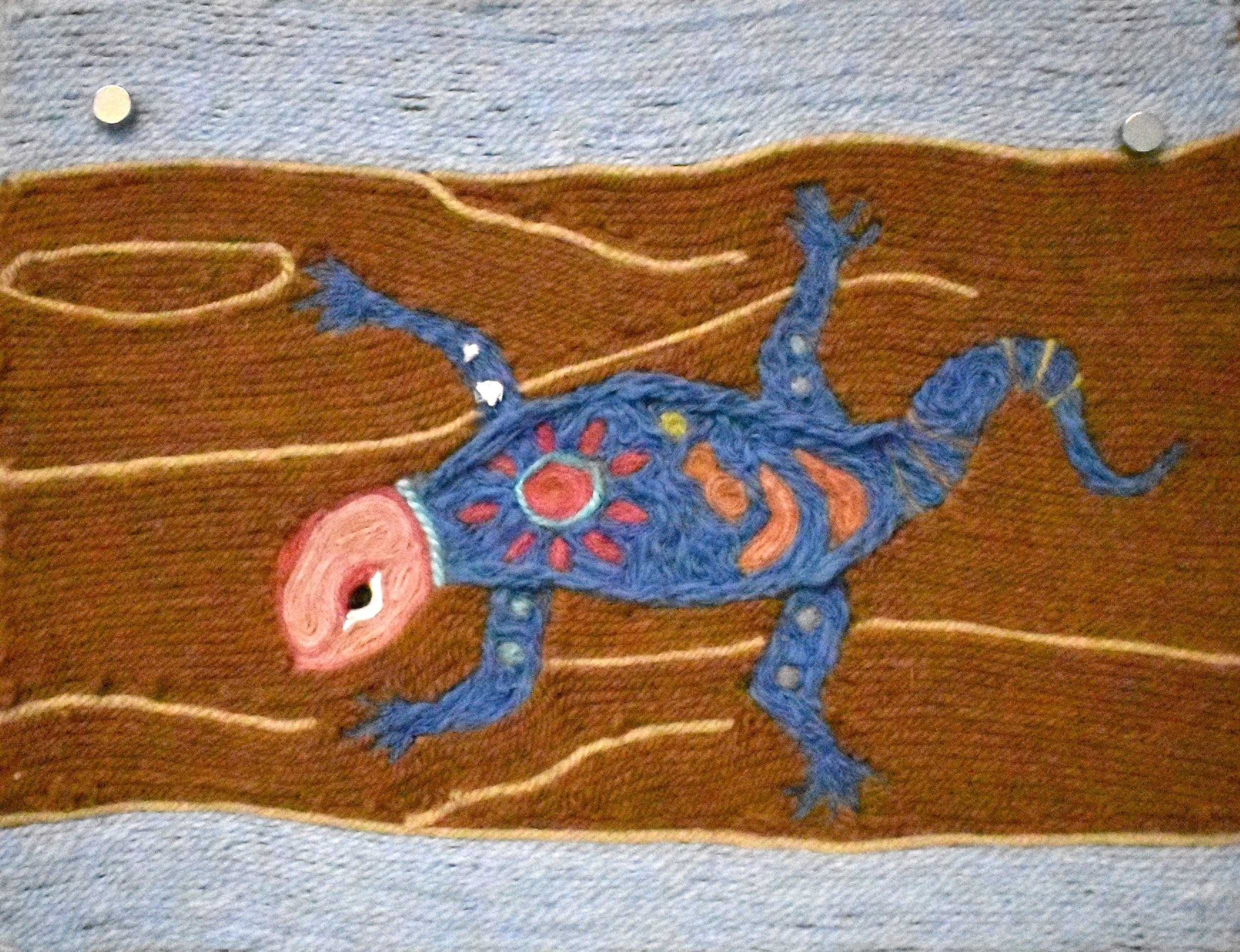 Leslie Bolanos Chacon, 10th Grade, Lizard, Yarn