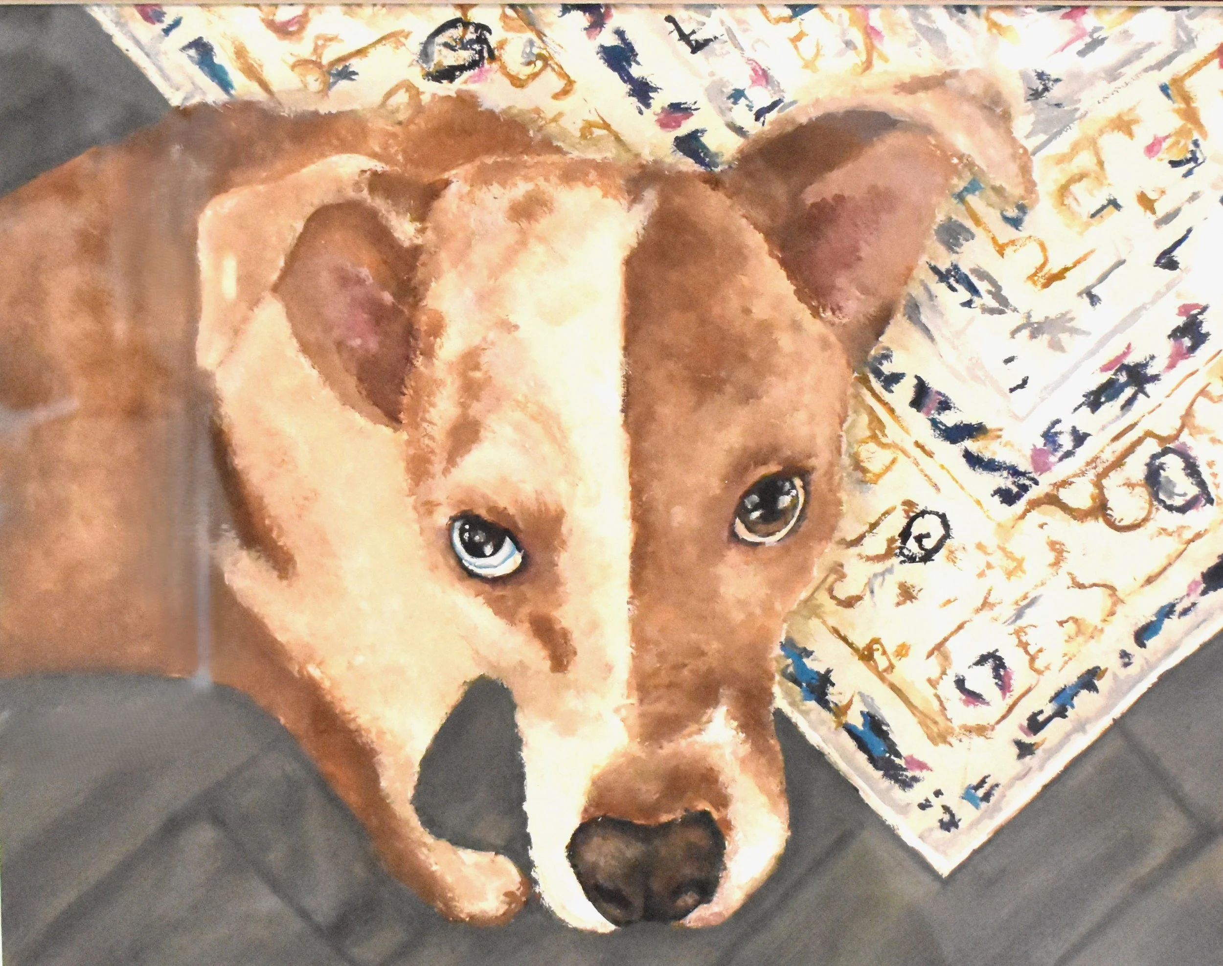Aubrie Meadows, 12th Grade, Pet Portrait, Gouache