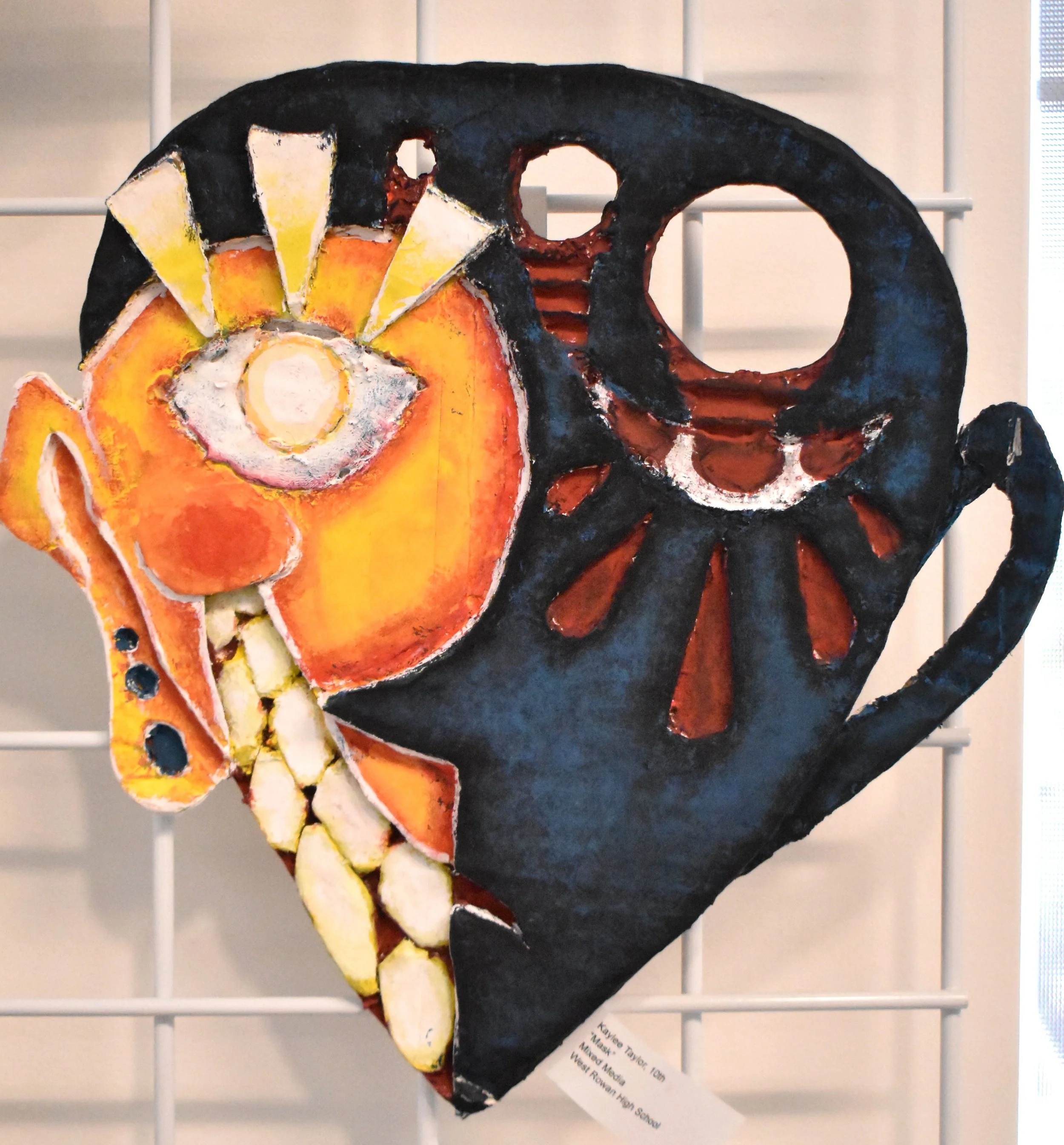 Kaylee Taylor, 10th Grade, Mask, Mixed Media