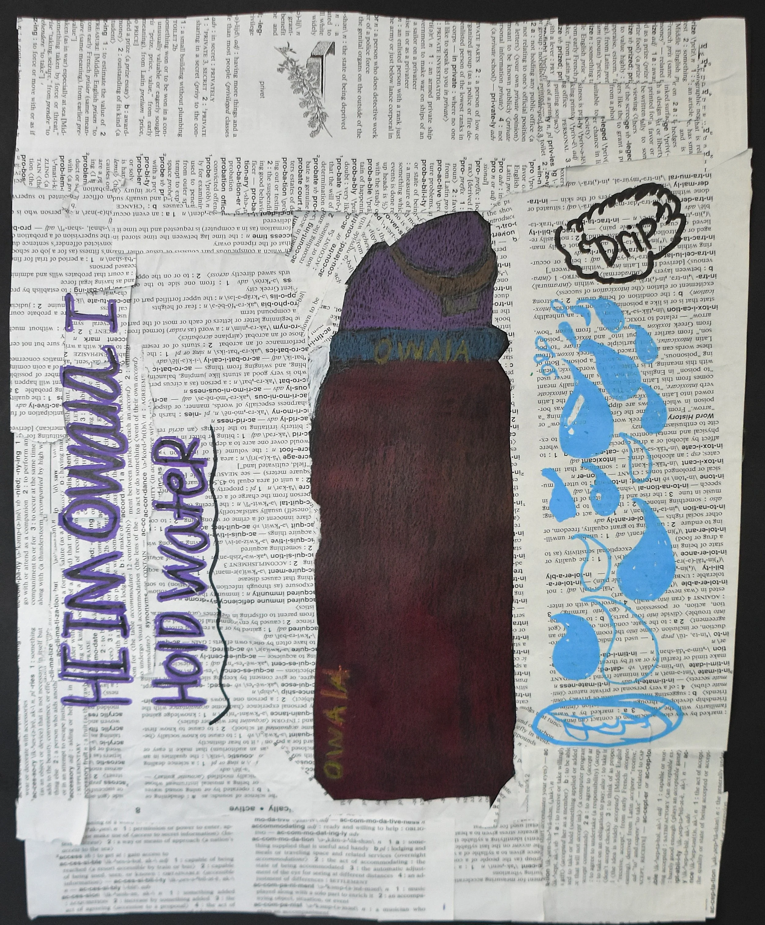 Divanee Carter - The Owala Drip, 7th Grade, Mixed Media