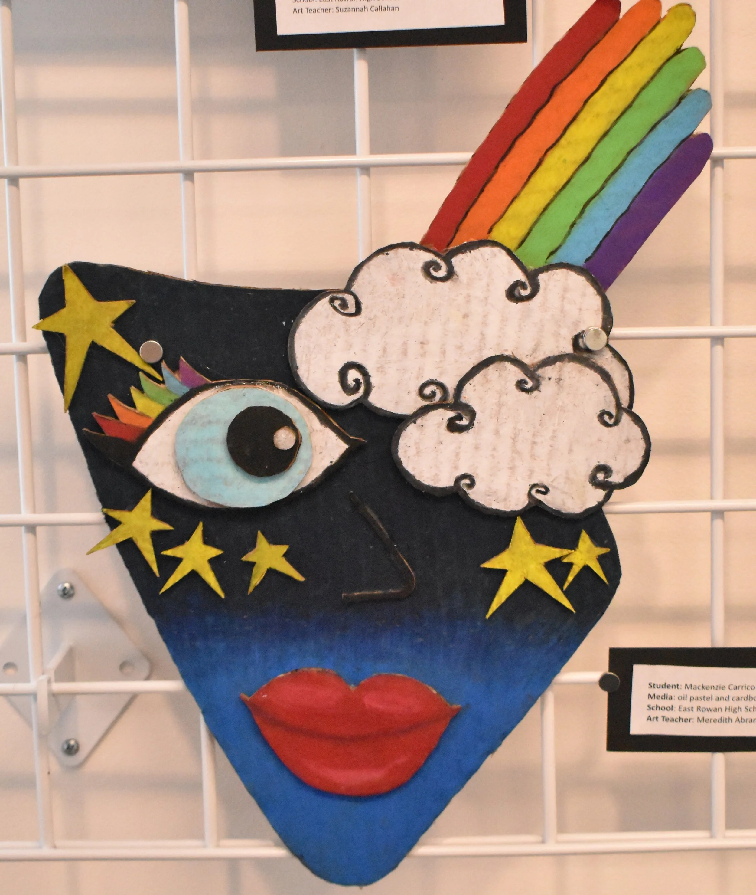 Mackenzie Carrico, 11th Grade, Untitled, Oil Pastels and Cardboard