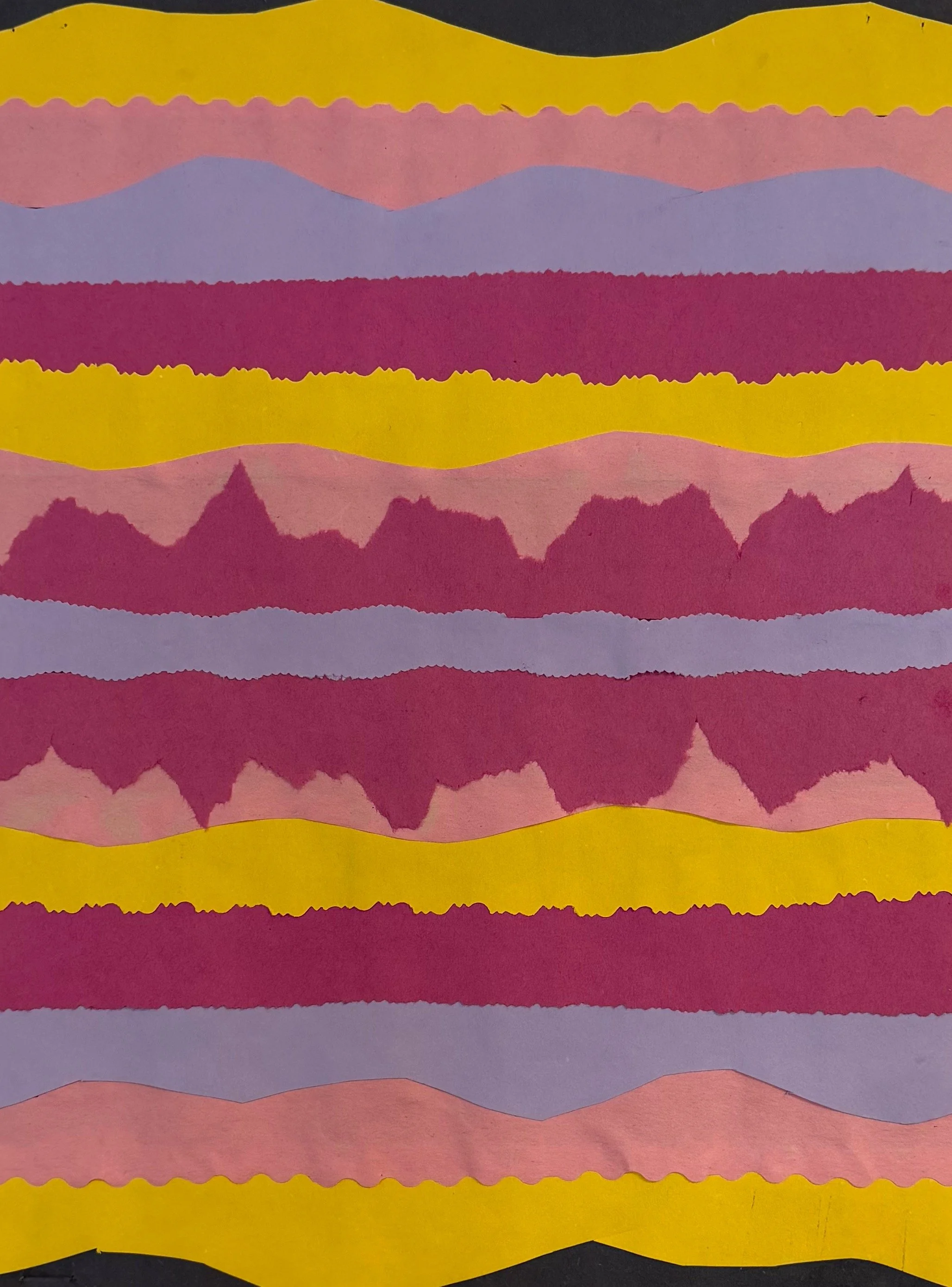 Sallie Lipscomb, 7th, Paper Layering, Colored Construction Paper