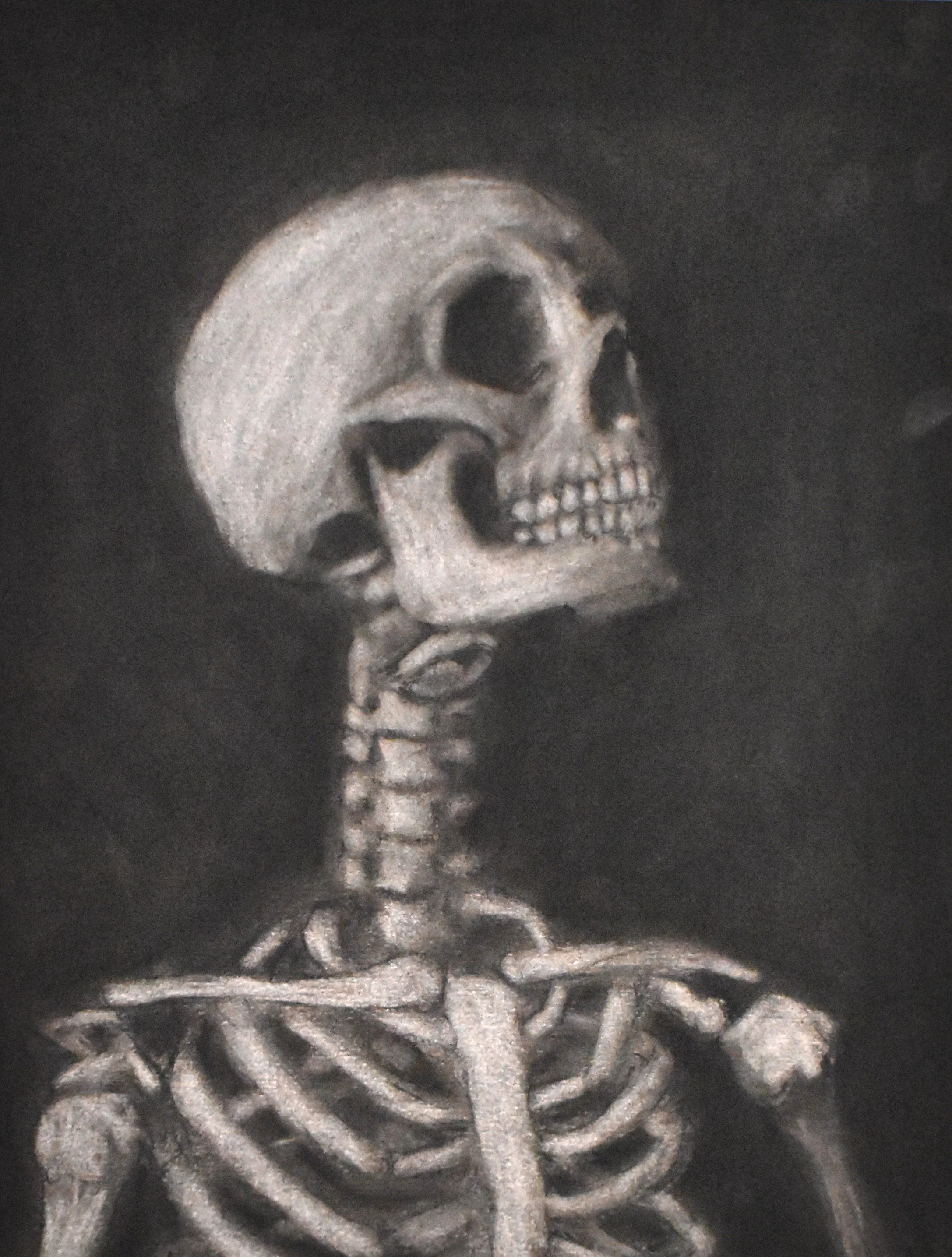Emma (Jewel) Keener, 11th Grade, Skeleton, Charcoal