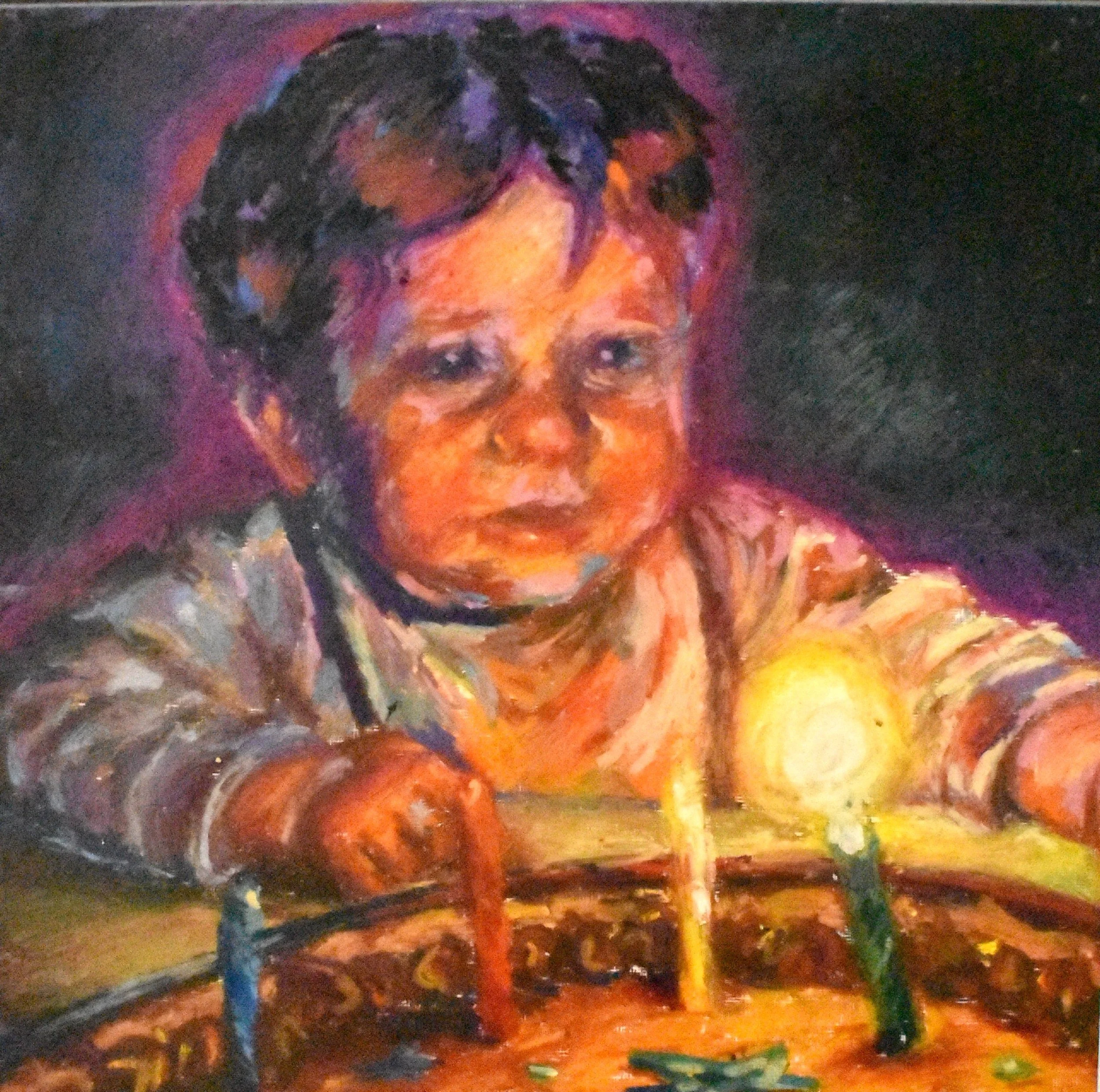 Grey Cook, 12th Grade, Untitled, Oil Paint