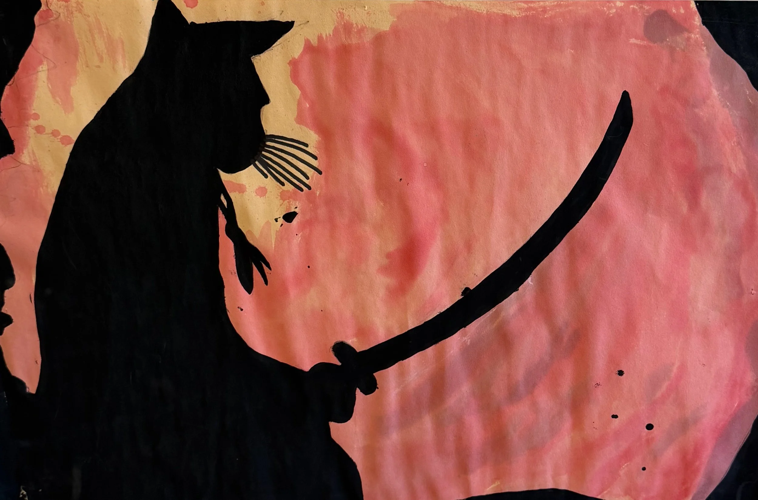 Dru Edwards, 6th, Silhouette Painting, Watercolor and Tempera Paint