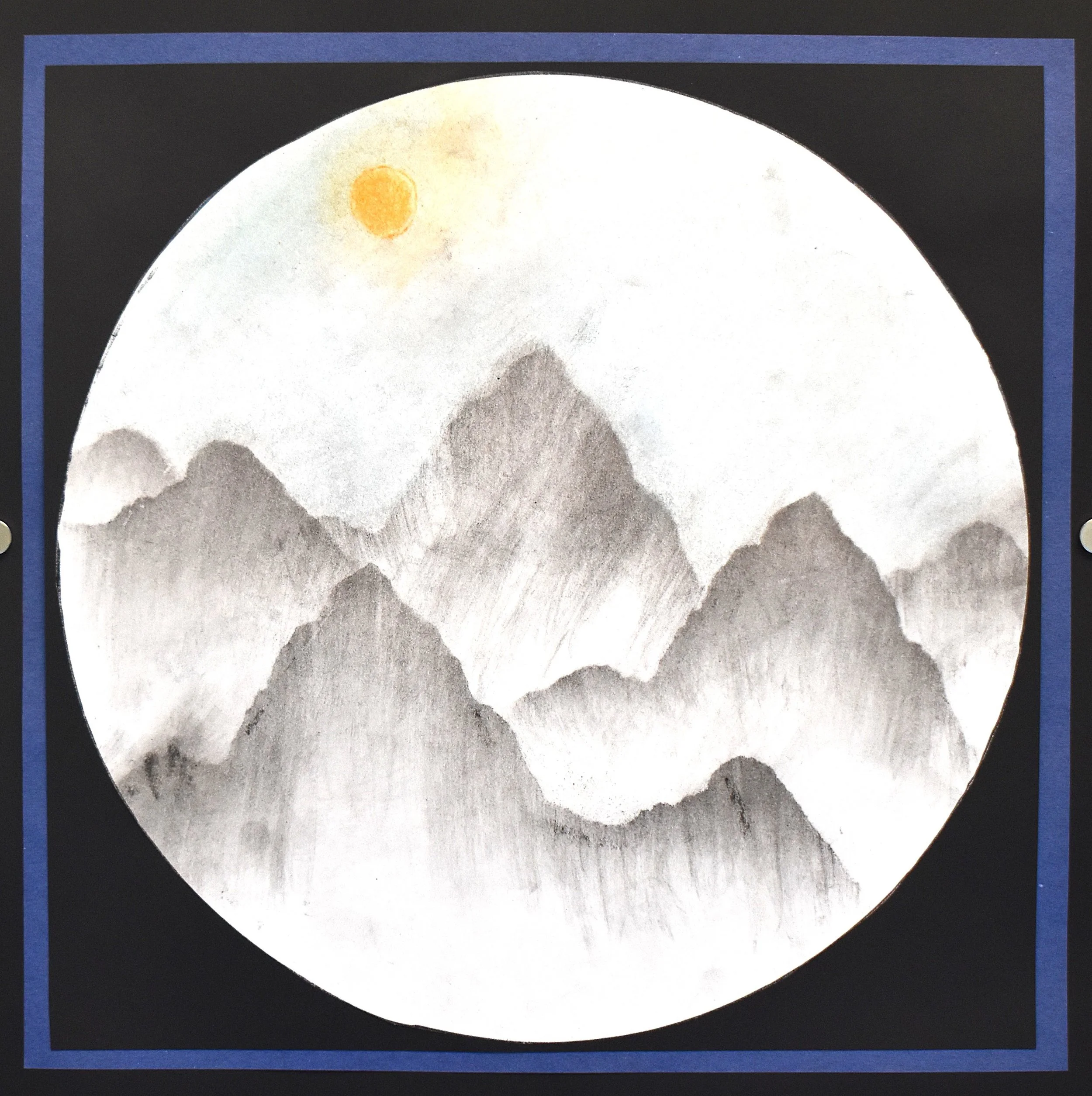 Alexander Mercado-Gutierrez - Chalk Landscape, 7th Grade, Chalk Pastel