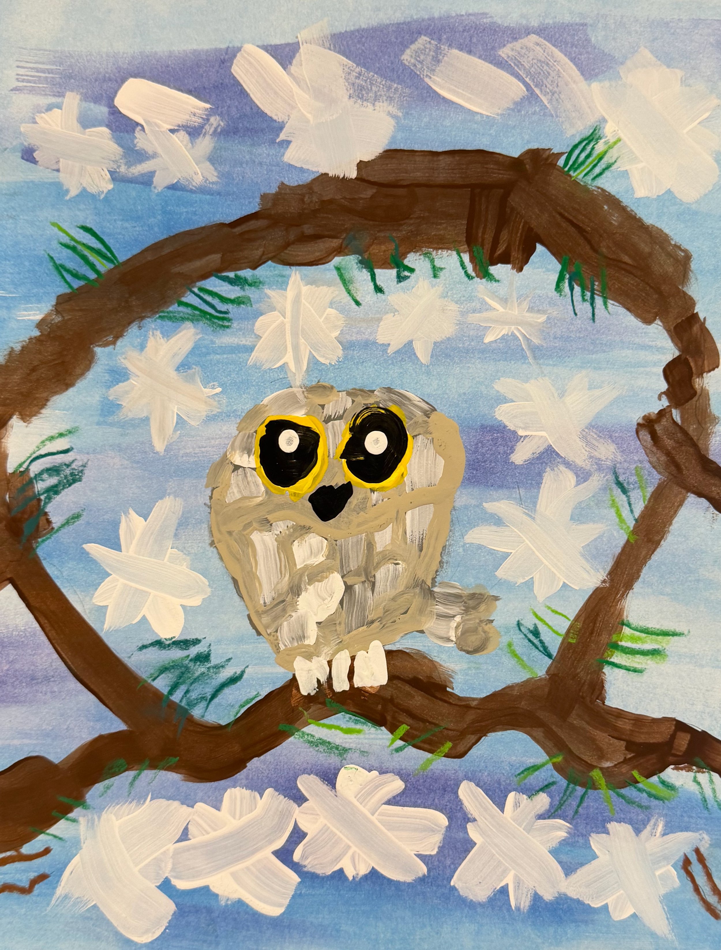 Ben Eller, 1st, Snowy Owl, Mixed Media