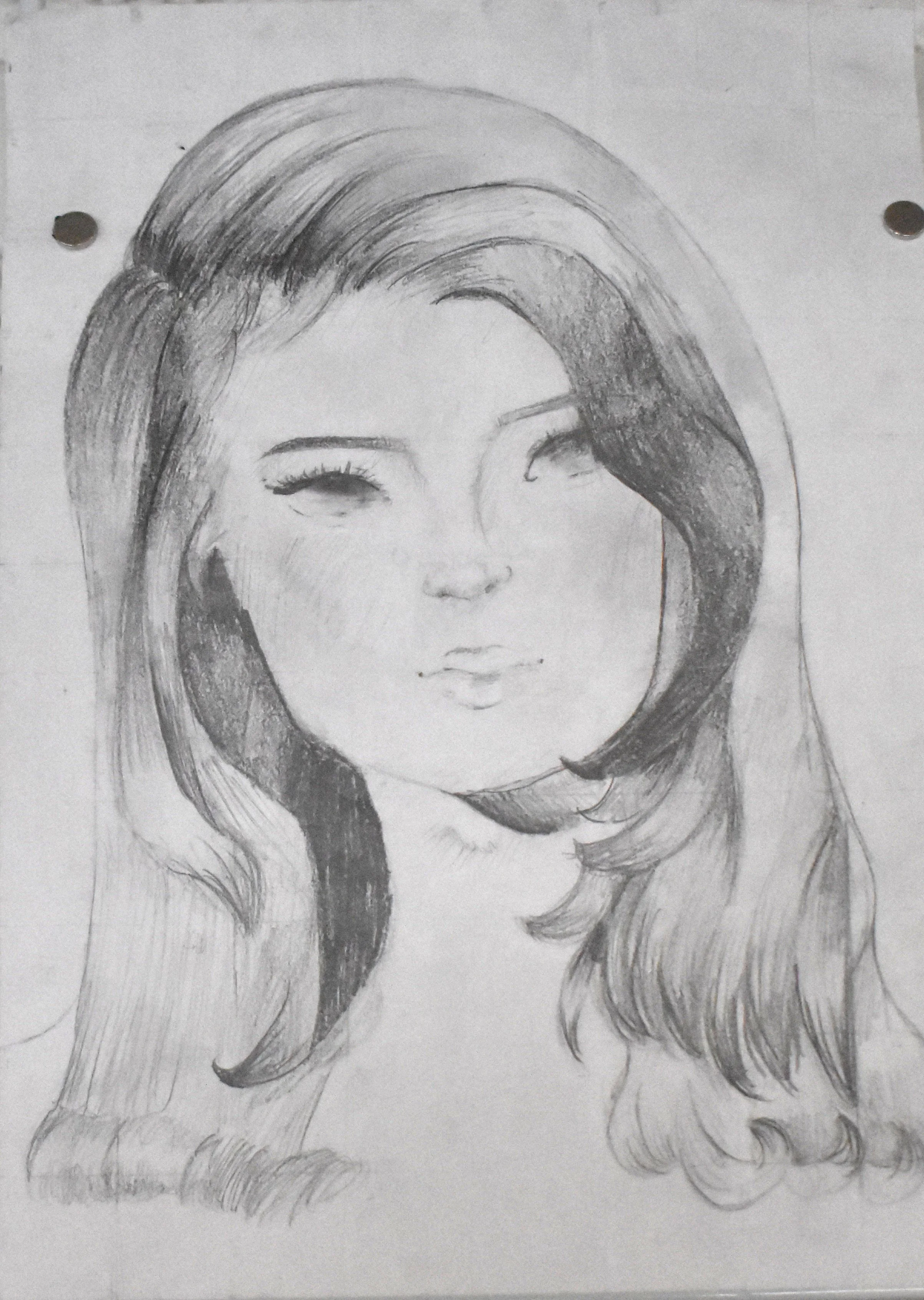 Allison Lainez, 10th Grade, My Hero, Graphite