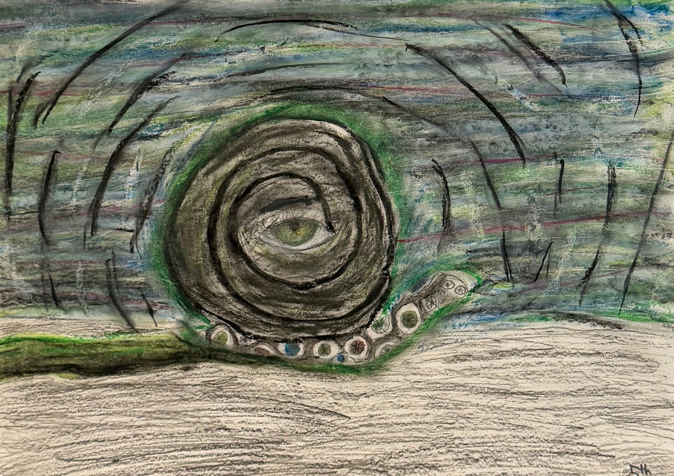 Gracie Ingram, 5th, He Sees You, Mixed Media