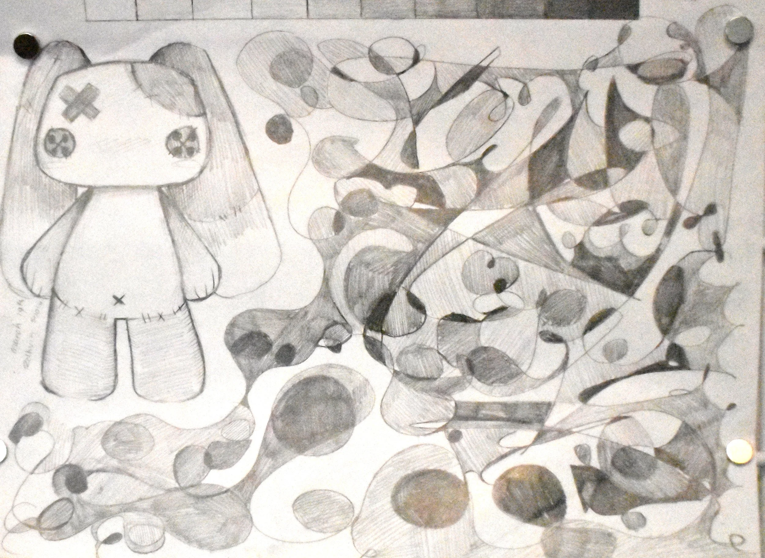 Rahvin Snow, 11th Grade, Abstract + Rabbit, Pencil