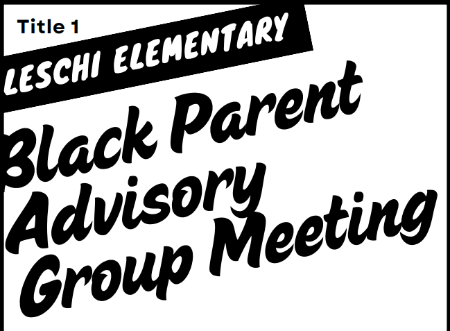 Black Parent Advisory Group Meeting