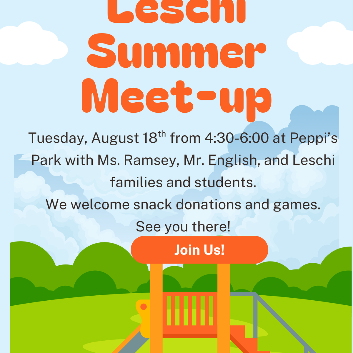 Leschi Community meet up 2026