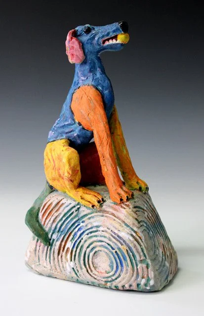 Jeff Downing
Doggery Keepsake
Pedestal, ceramic stoneware with slips and glazes (this is a box)
5" x 6" x 4.5"
2025
$400